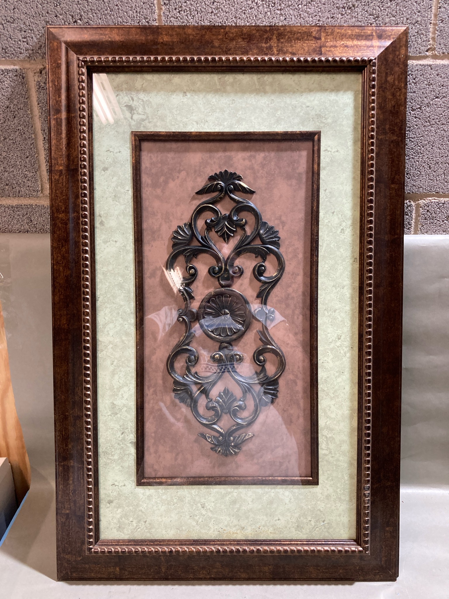Dark Brown Ornate Framed Wall Art