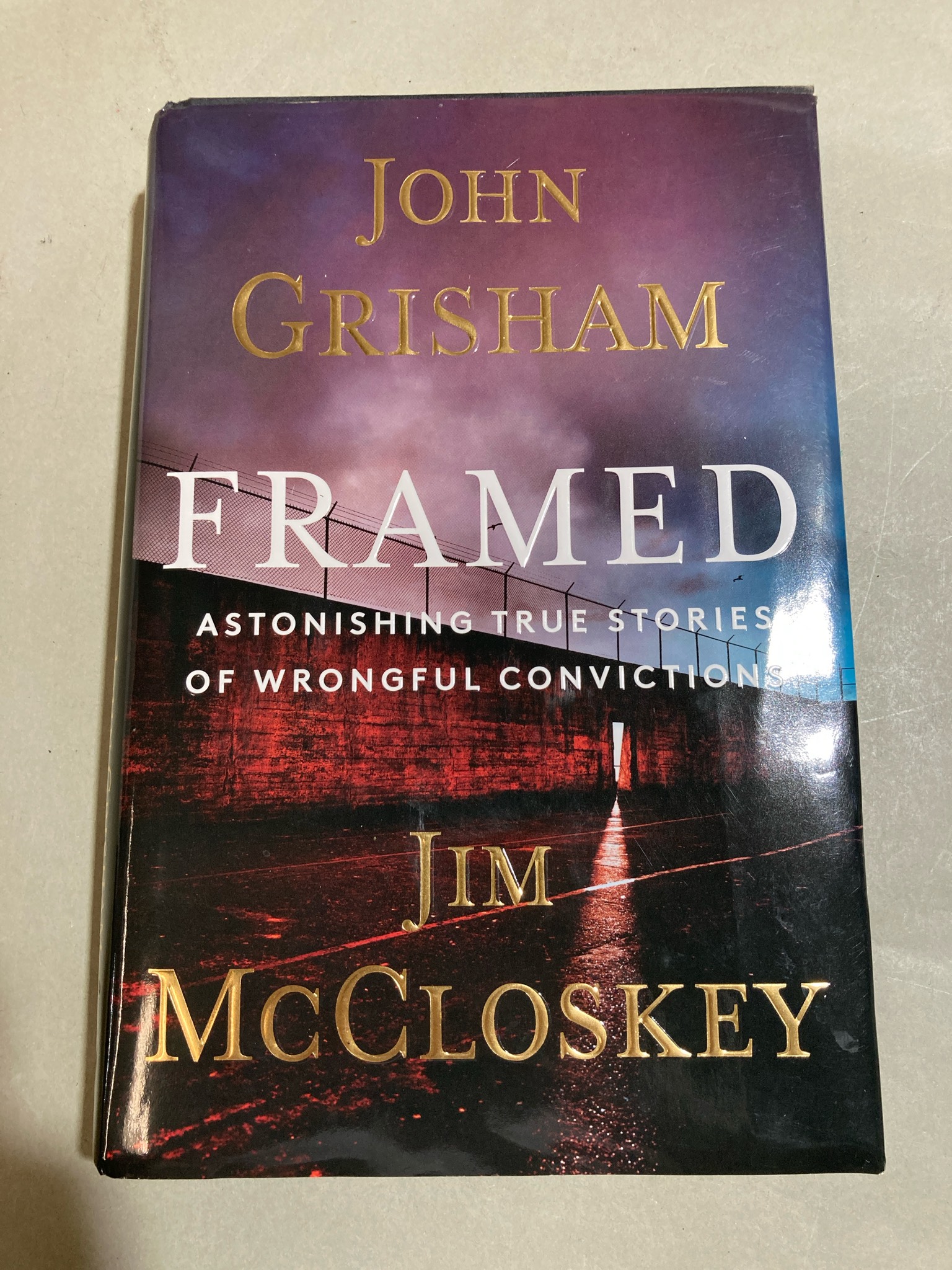 John Grisham Framed Hardcover Book