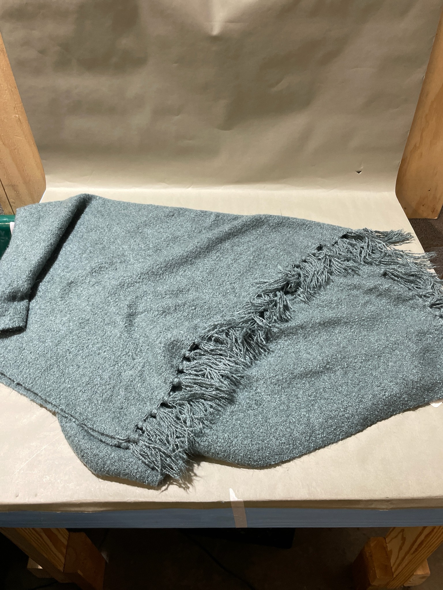 Teal Textured Throw Blanket
