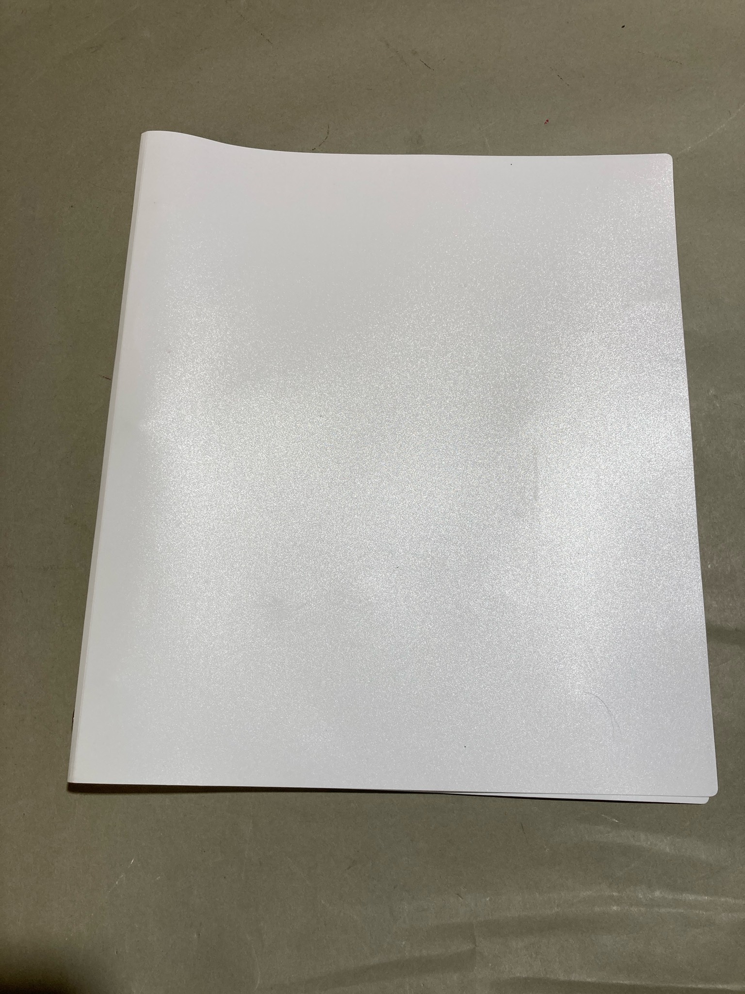 White Glossy 3-Ring Binder