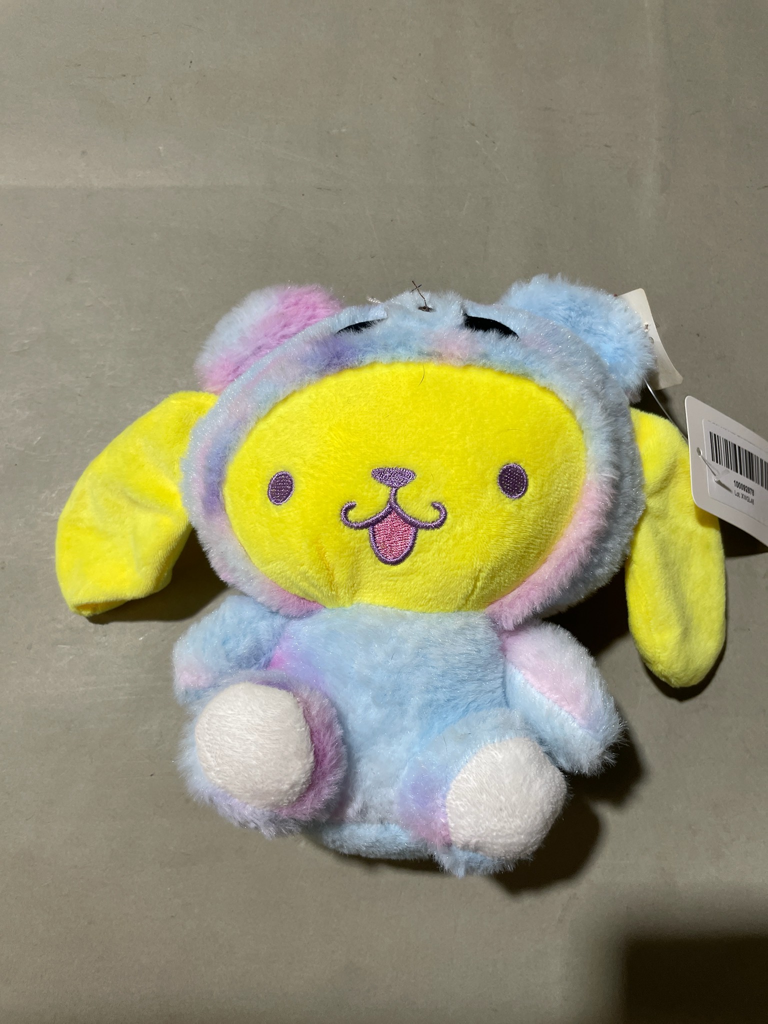 Yellow Pastel Tie-Dye Plush Toy