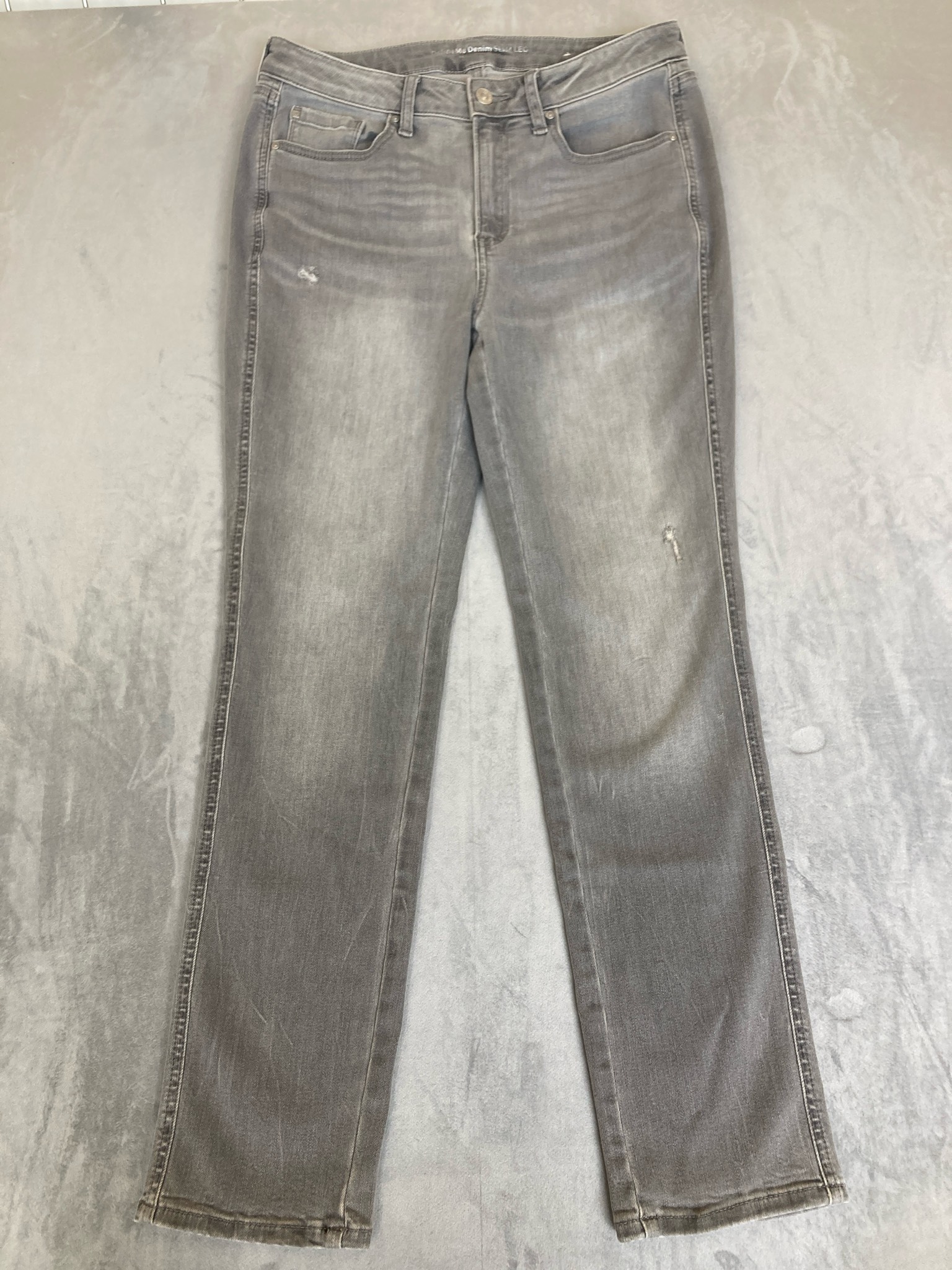 Chico's Gray Faded Denim Jeans Size US 8R