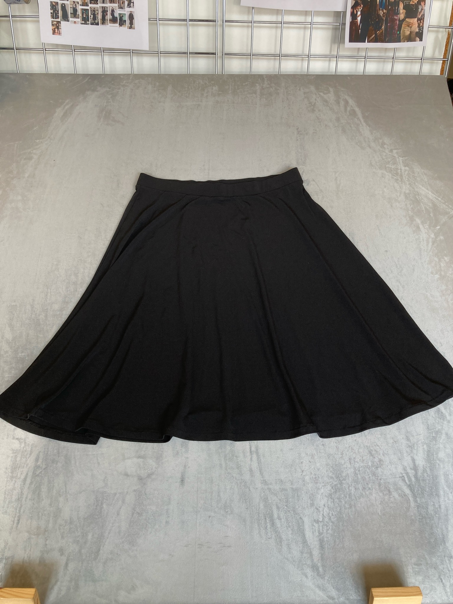 George Black Panel Flared Skirt Size 8/10