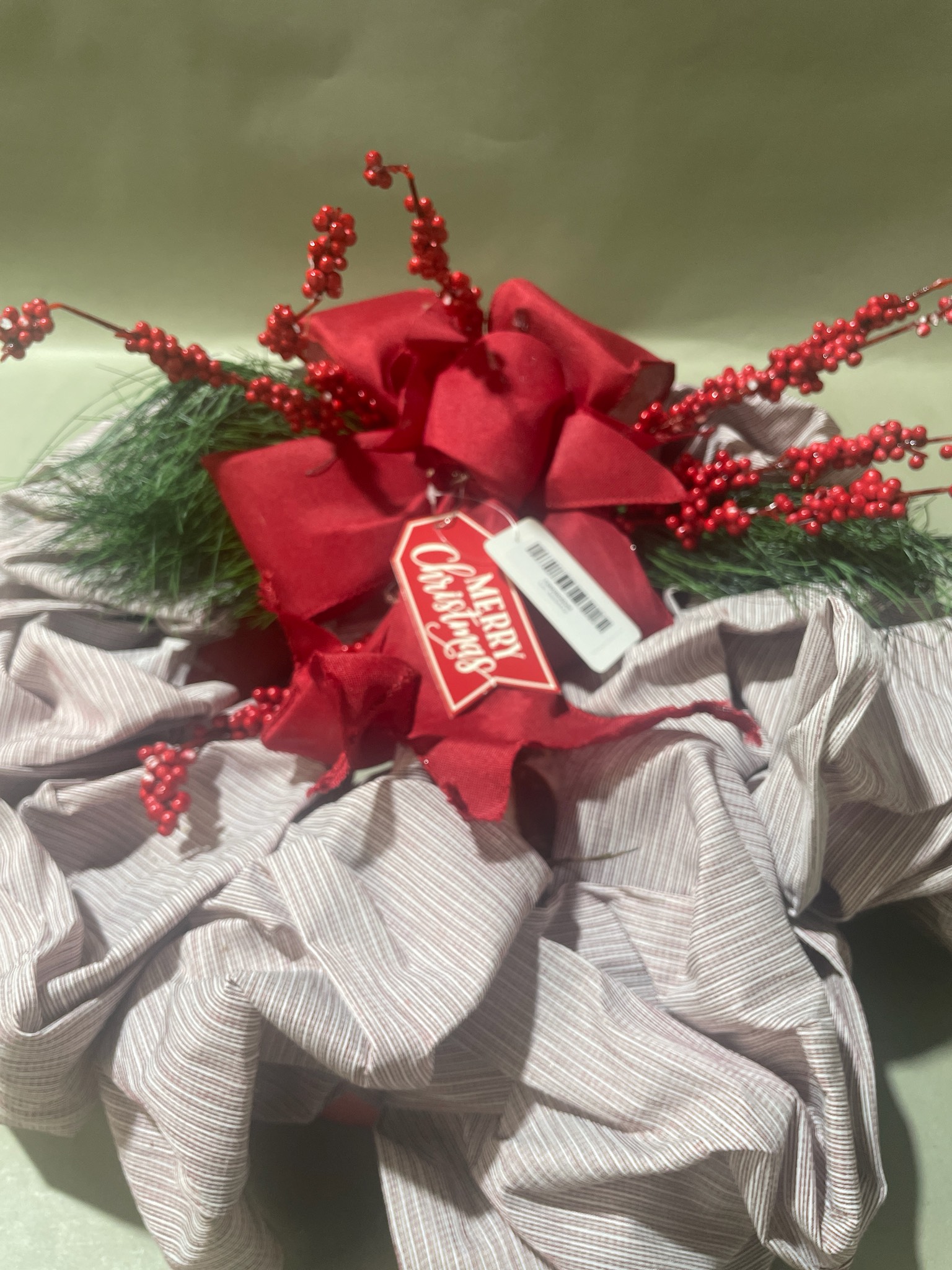Red Merry Christmas Wreath
