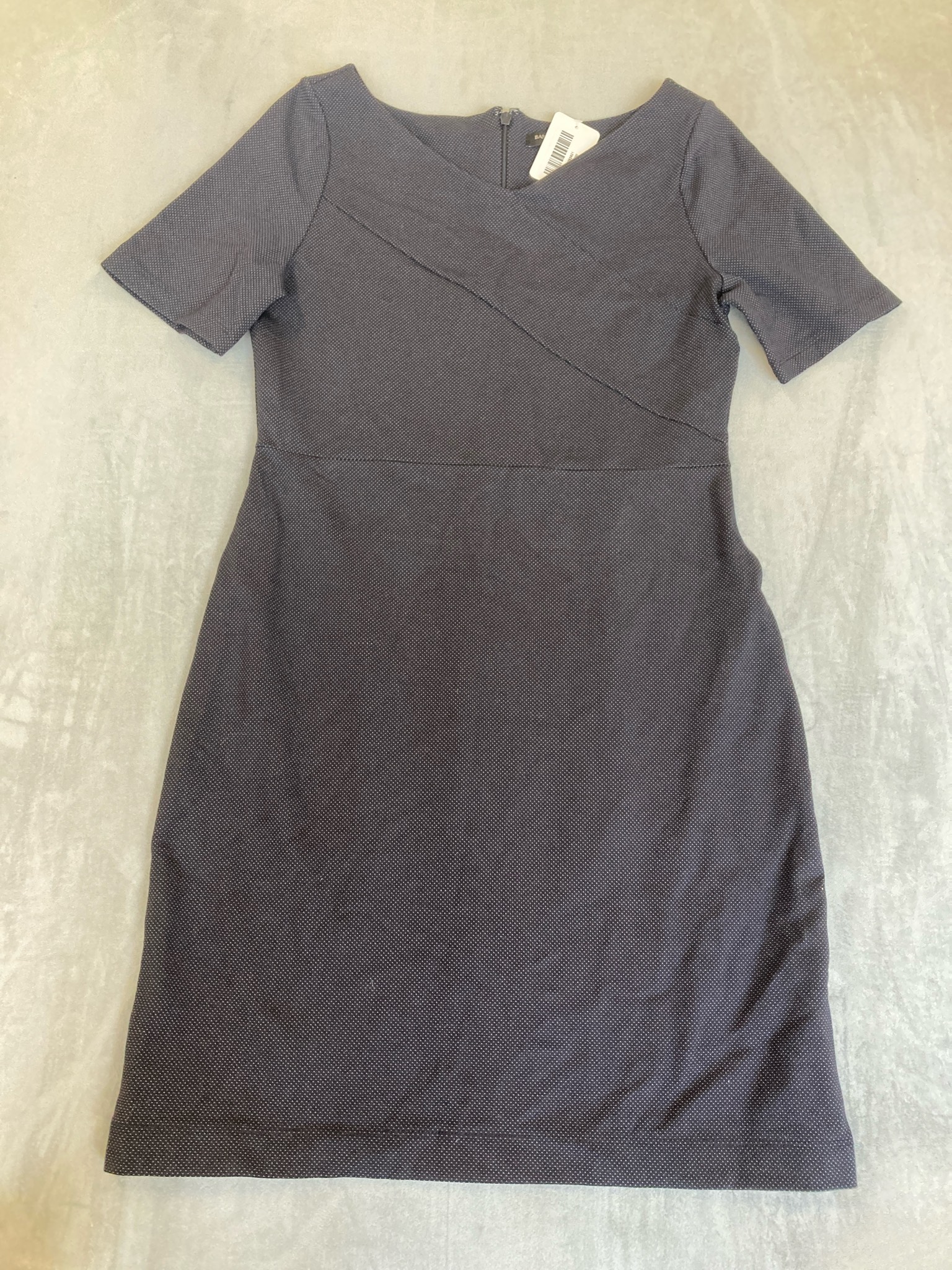 Banana Republic Navy Dotted Short Sleeve Dress Size 10