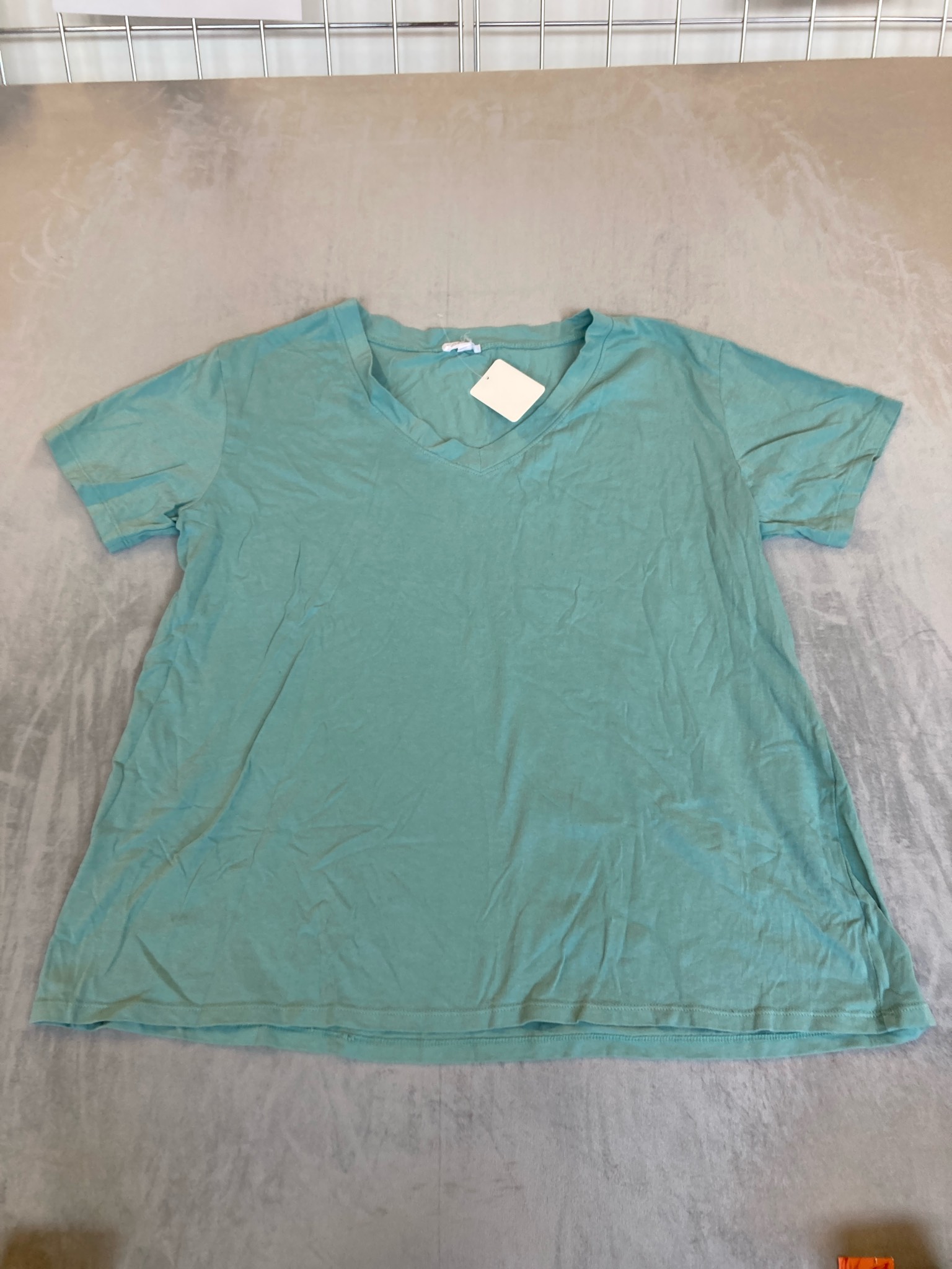 Joanna Teal Knit V-Neck Top