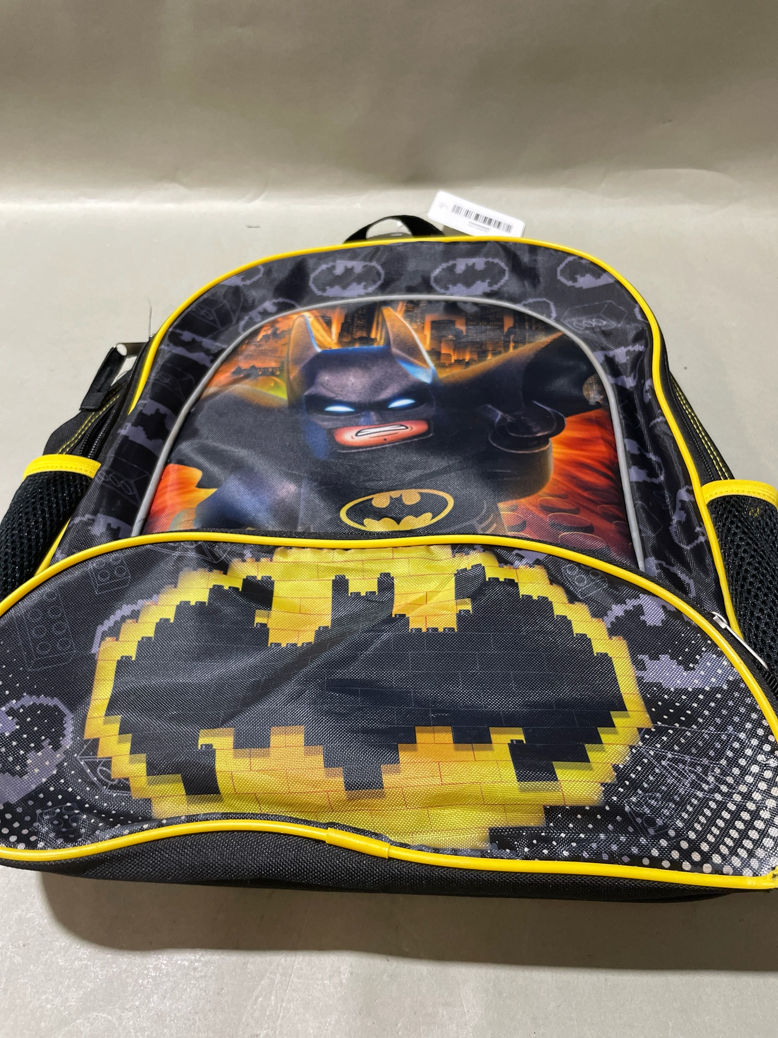 Black Yellow Batman Backpack
