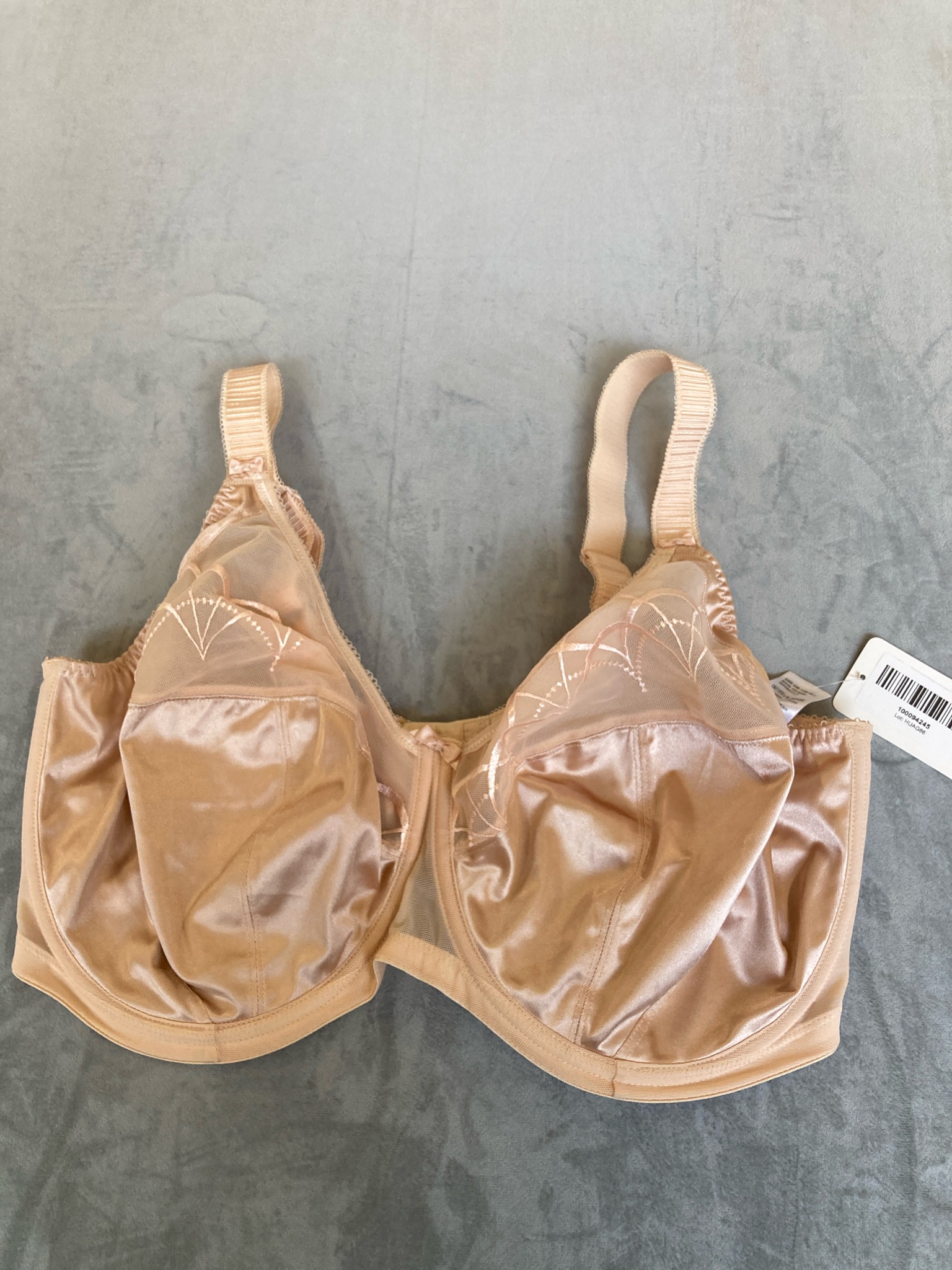 Elomi Nude Polyester Full Coverage Bra Size UK 40GG