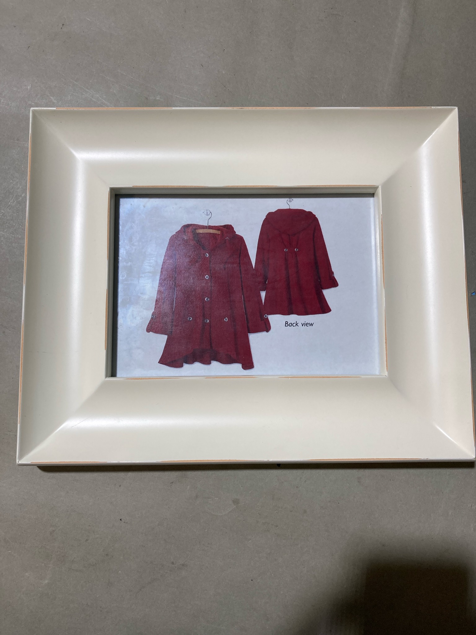 White Framed Fashion Illustration