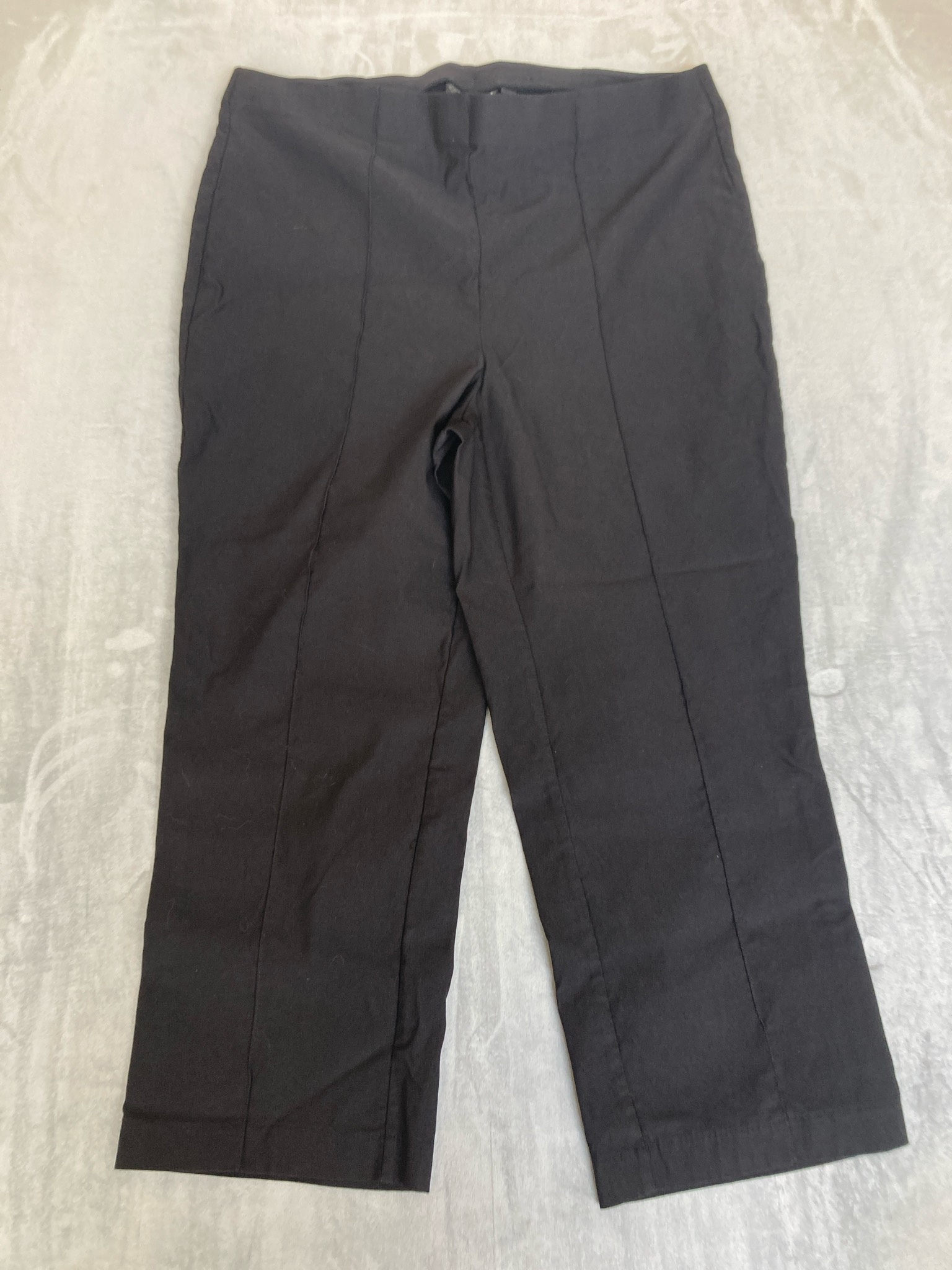 Rafaella Black Straight Leg Trousers Size 16