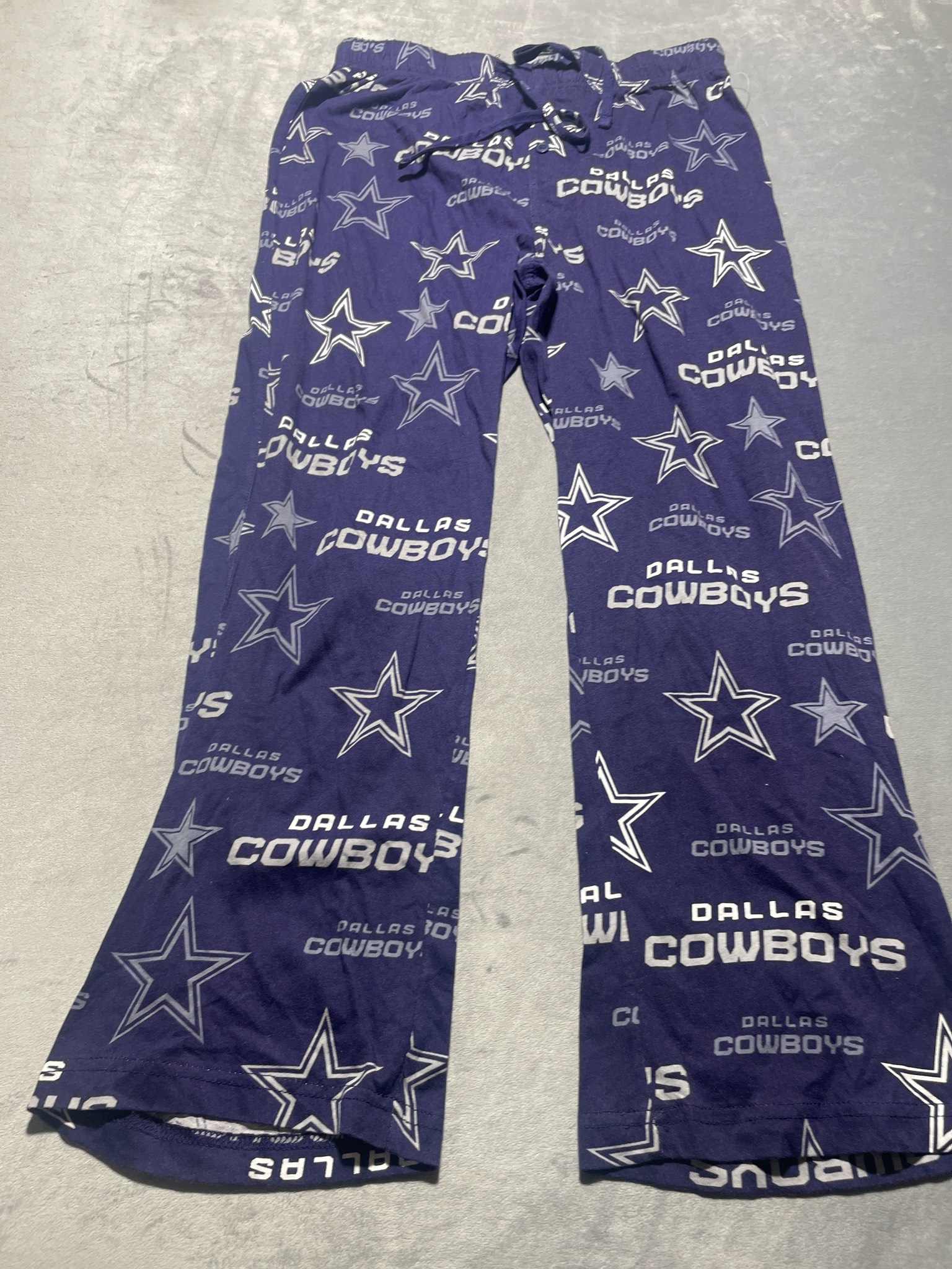Dallas Cowboys Navy Blue Cotton Pajama Pants Size S