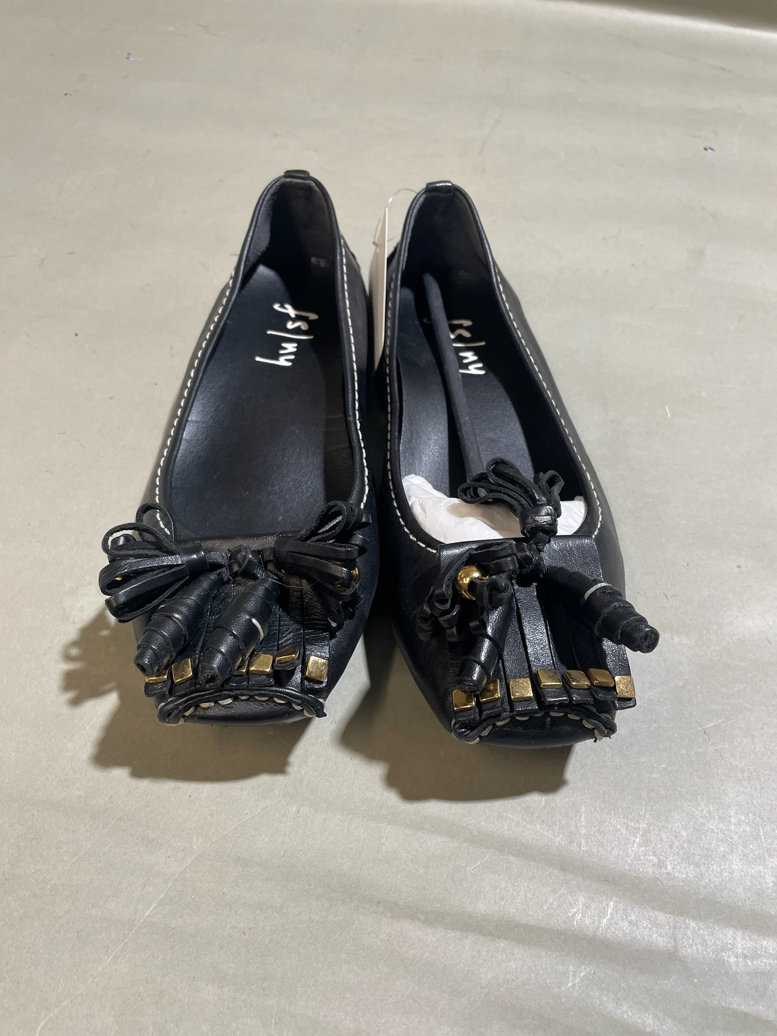 Black Tassel Fringe Ballet Flats