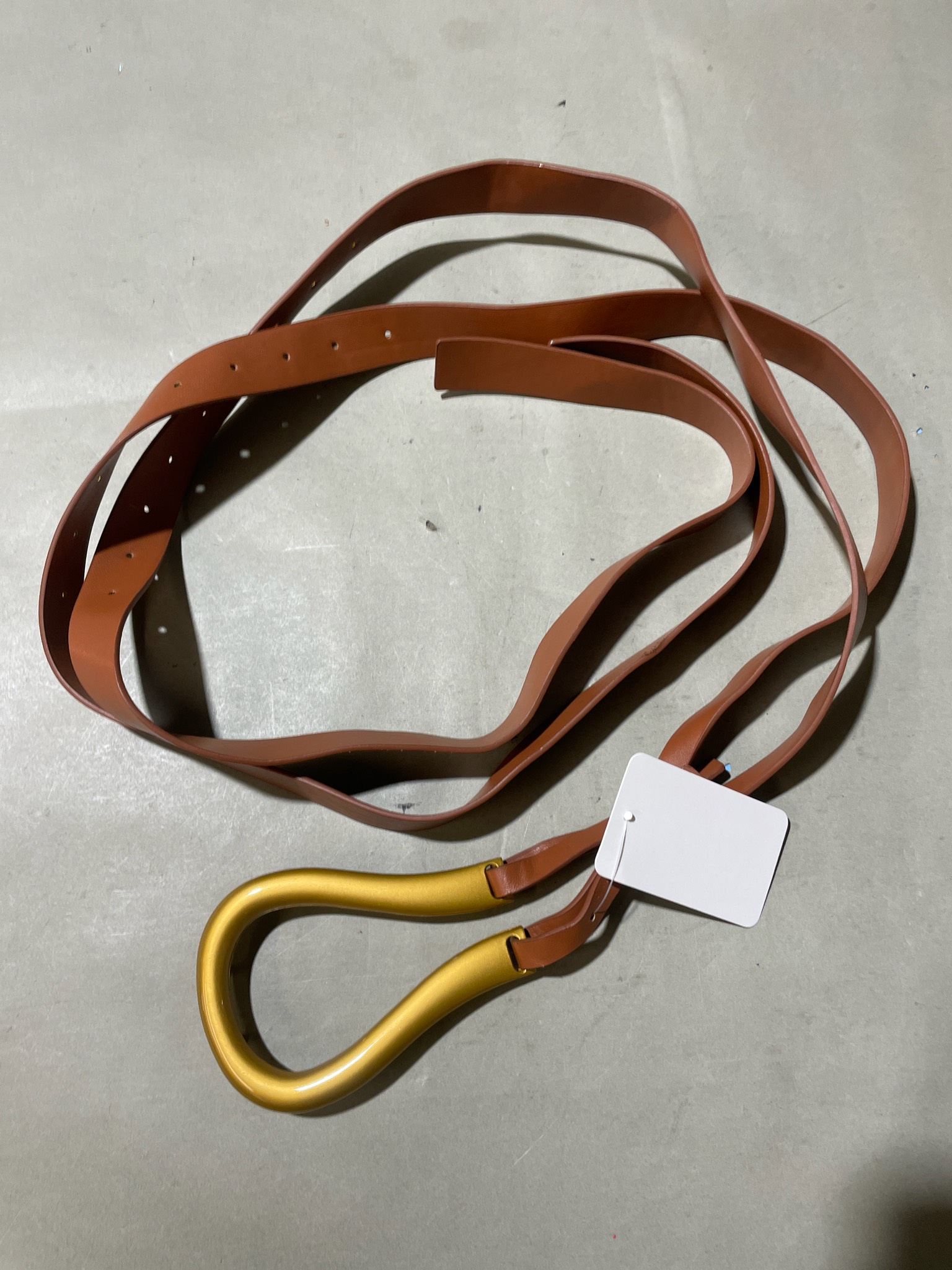 Brown Adjustable Strap Belt