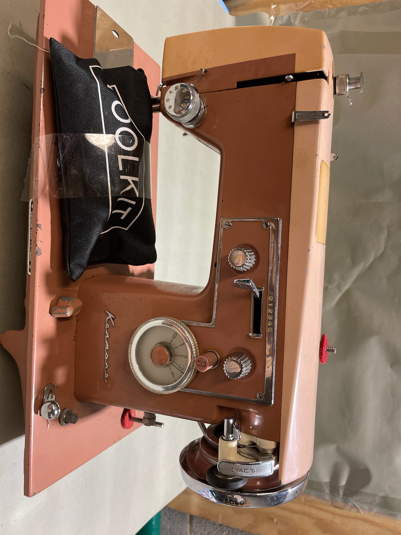 Kenmore Pink and Brown Dial Control Sewing Machine
