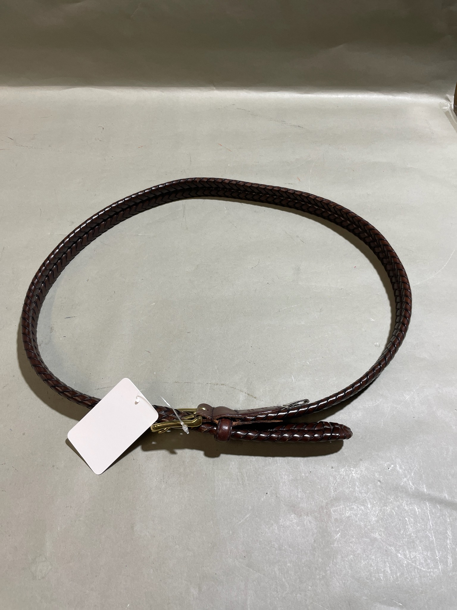 Dark Brown Braided Belt