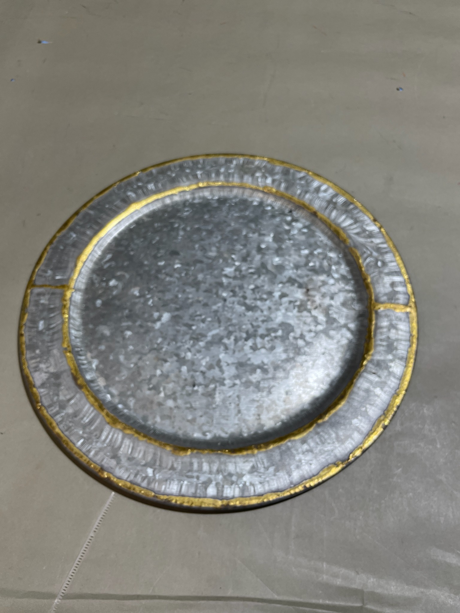 Hearth & Hand Silver Galvanized Decorative Charger