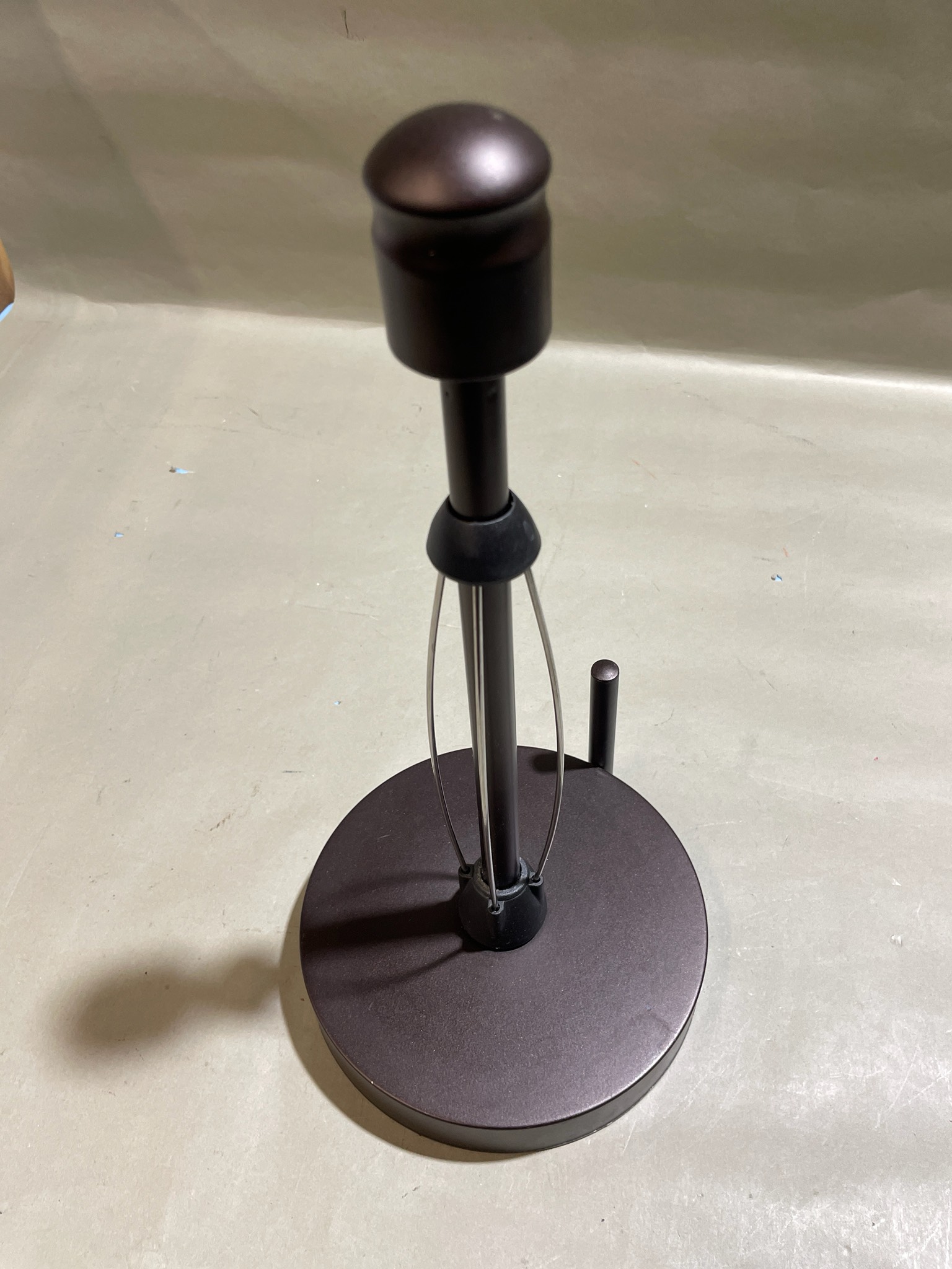 Dark Bronze Metal Countertop Paper Towel Holder