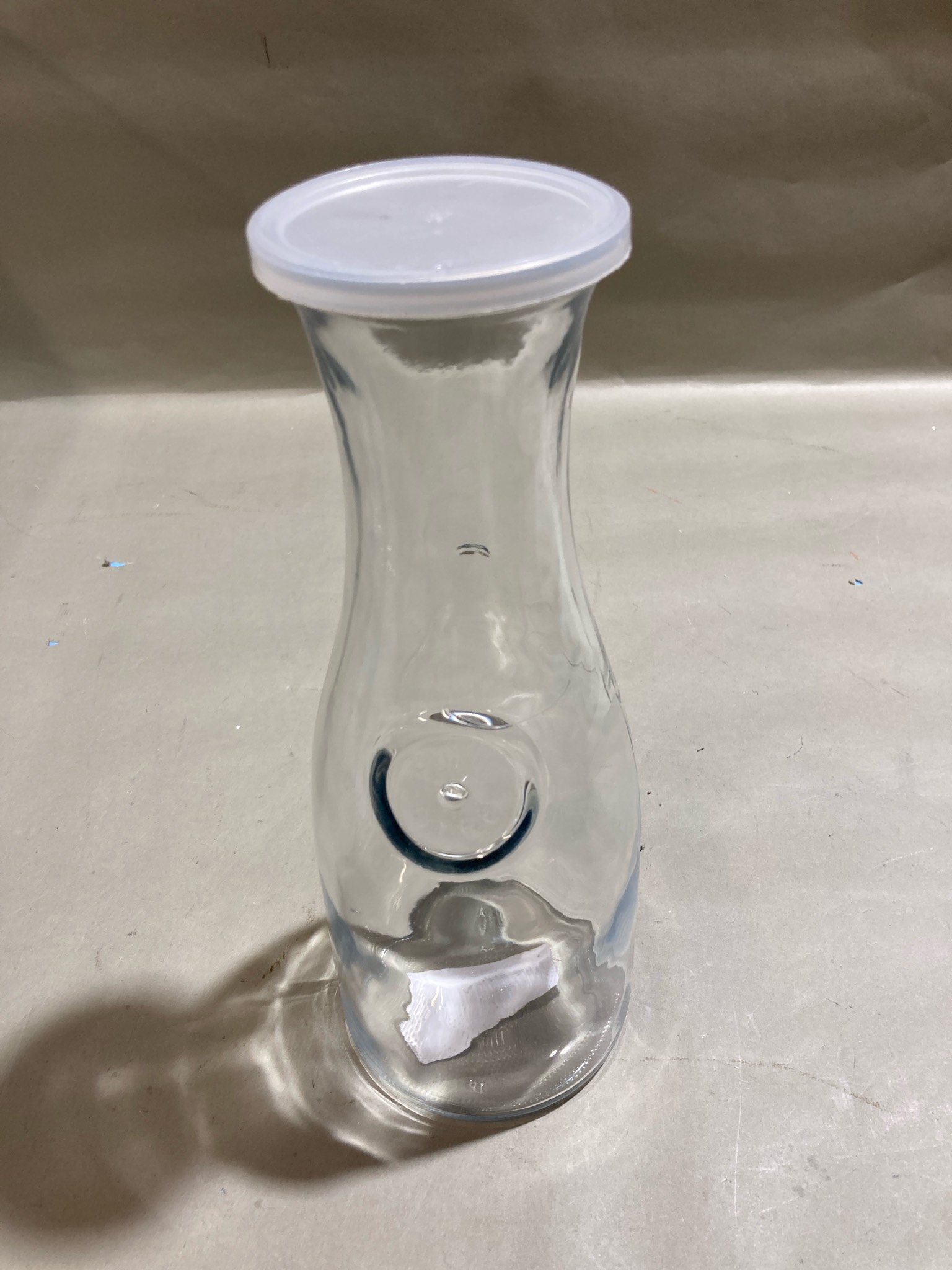 Clear Glass Beverage Bottle