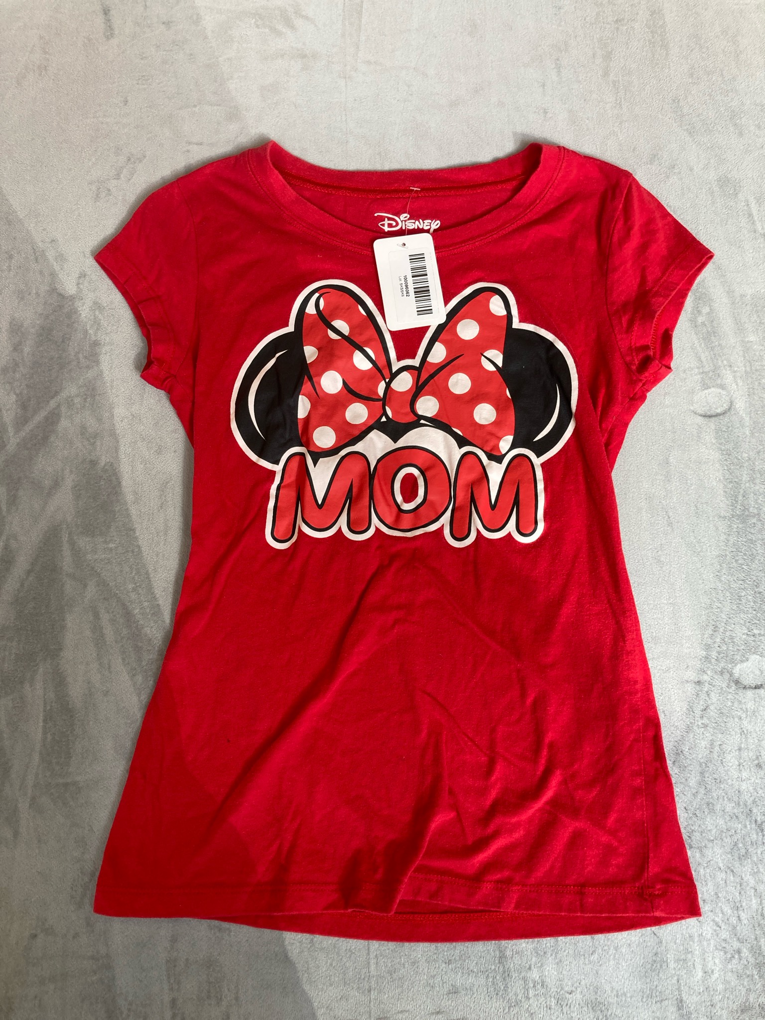 Disney Red Cotton Blend Minnie Mouse T-Shirt Size S/CH (3/5)