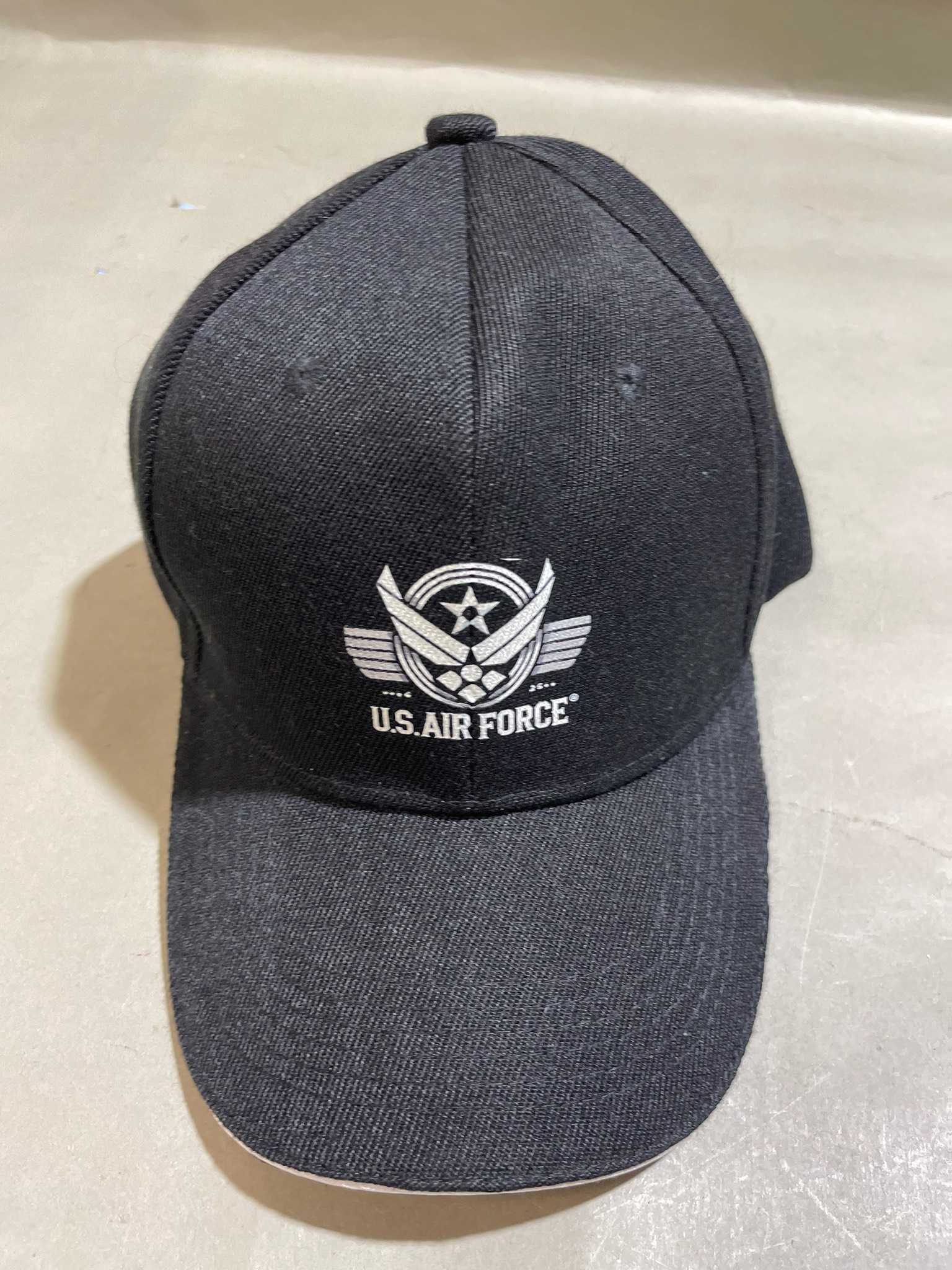 U.S. Air Force Black Embroidered Baseball Cap