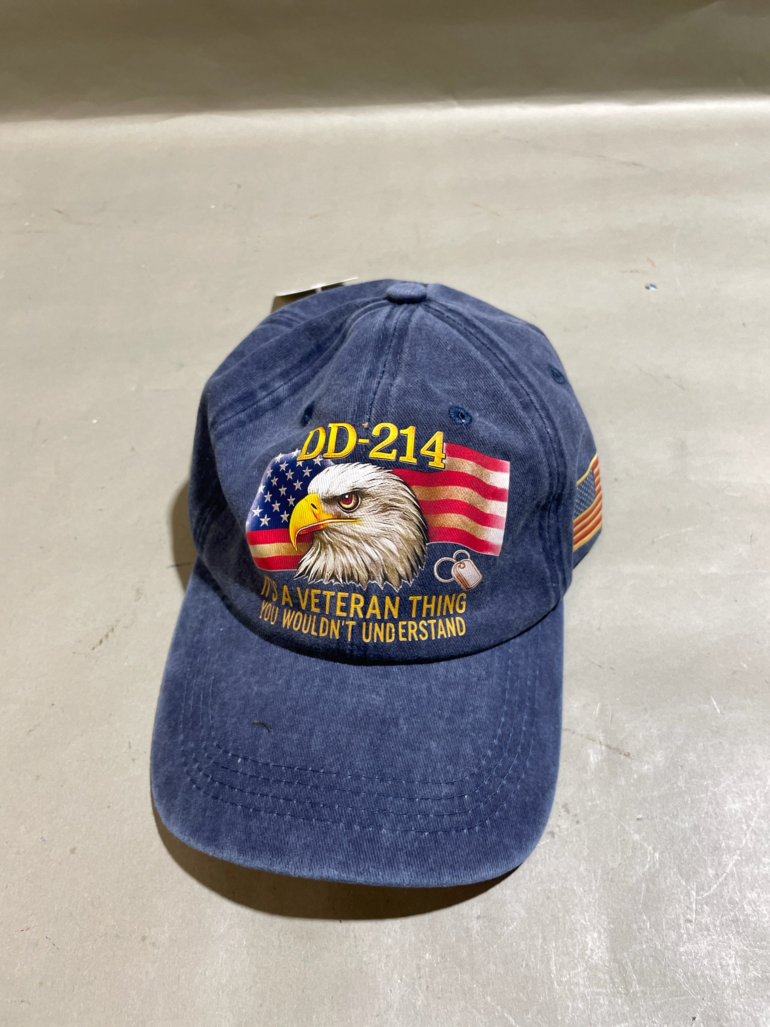 Navy Blue DD-214 Baseball Cap