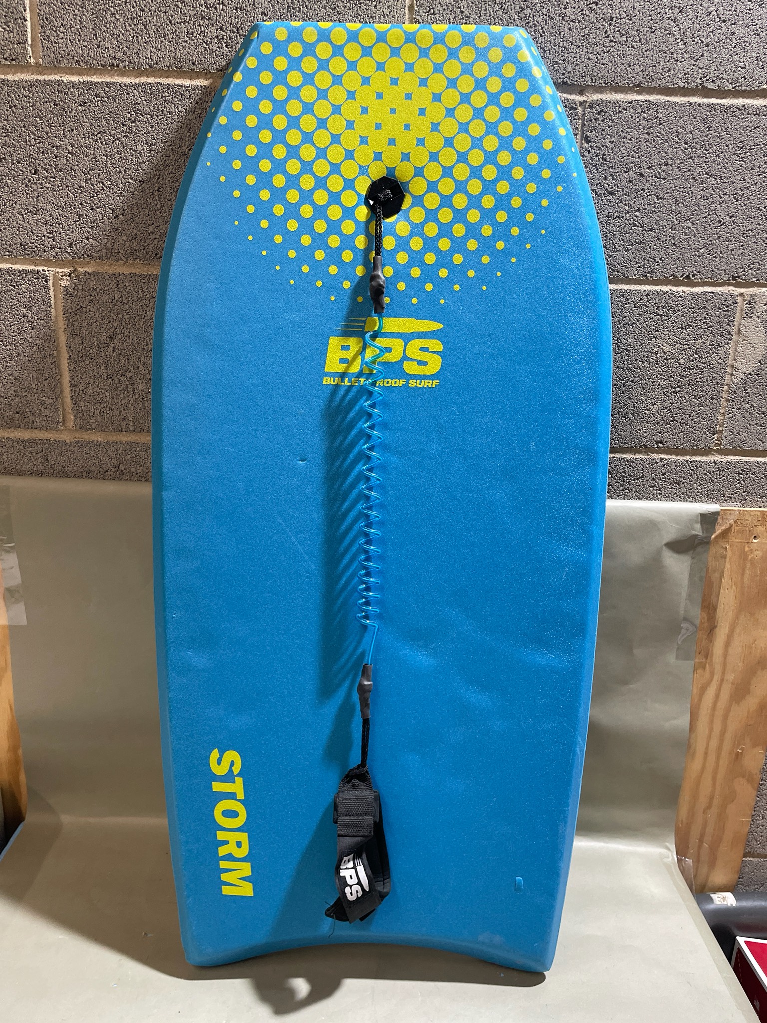 BOSS Blue Yellow Graphic Bodyboard