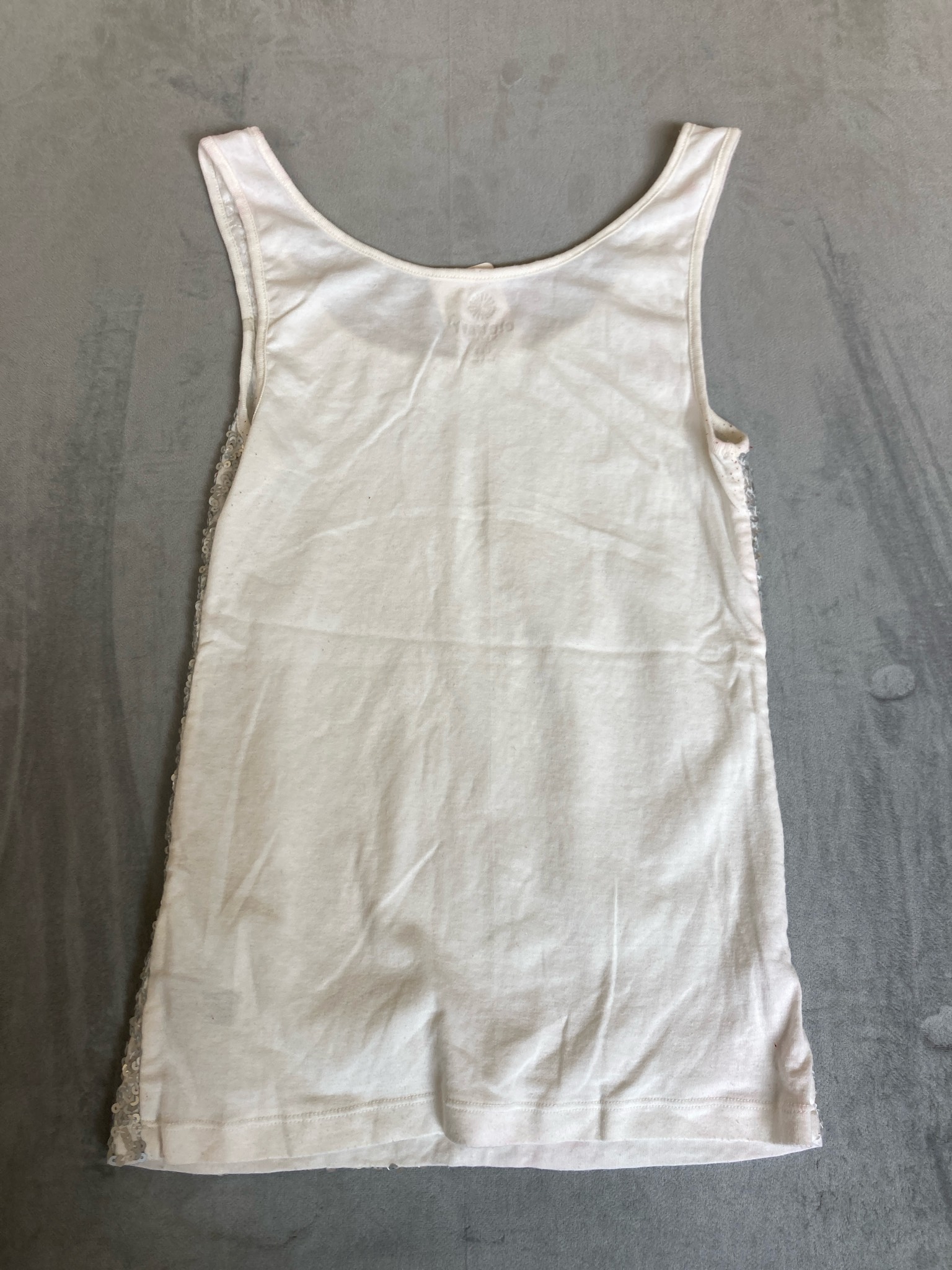 Old Navy Silver Sequin Tank Top Size L/G