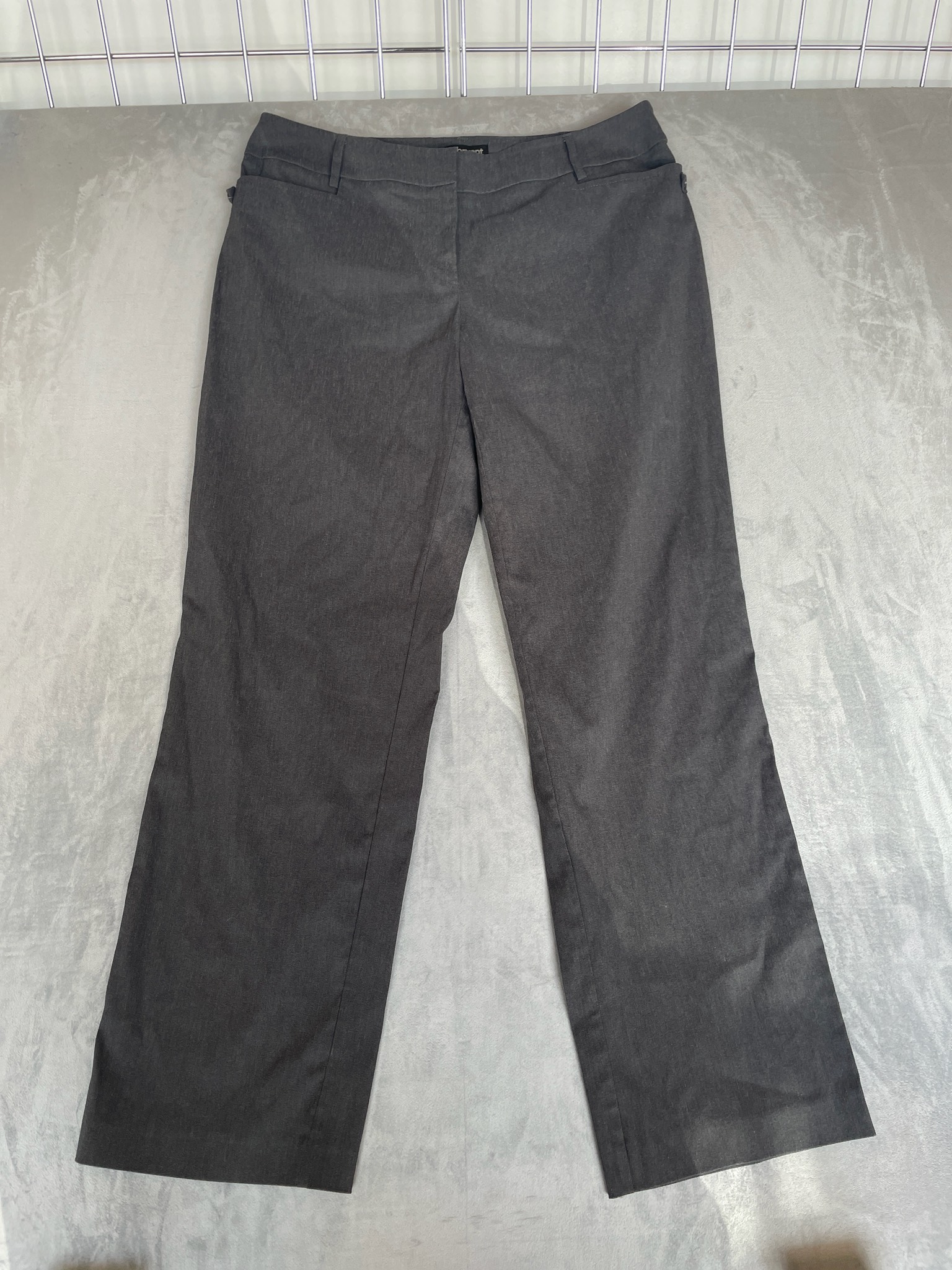 Lane Bryant Charcoal Gray Polyester Blend Trousers Size 16 Average