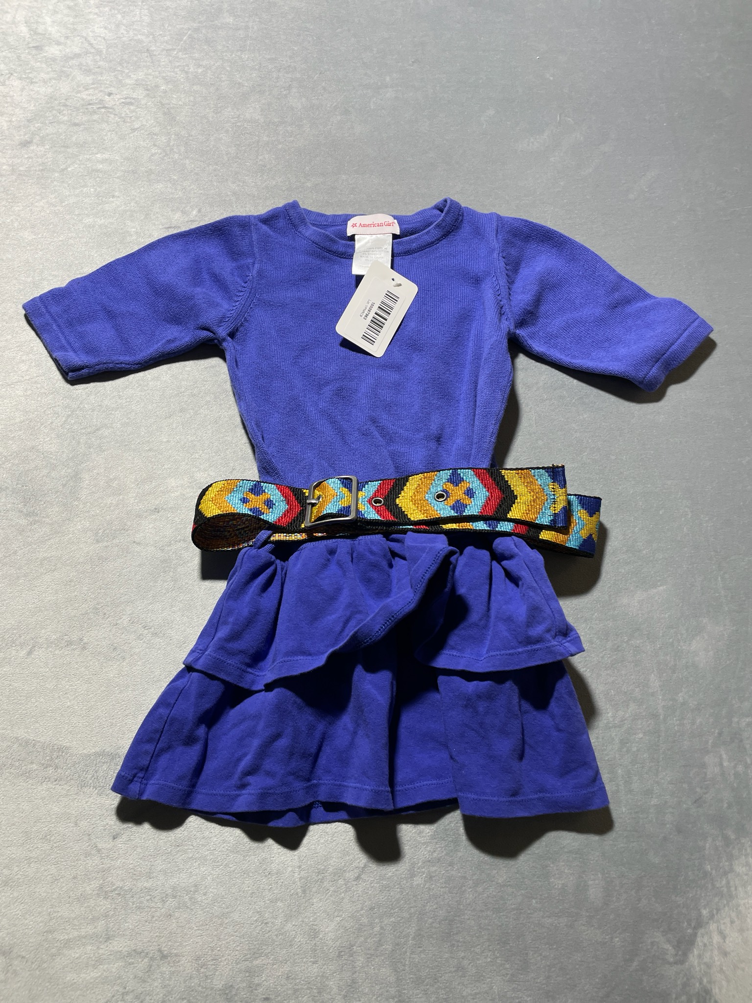 American Girl Blue Cotton Doll Dress