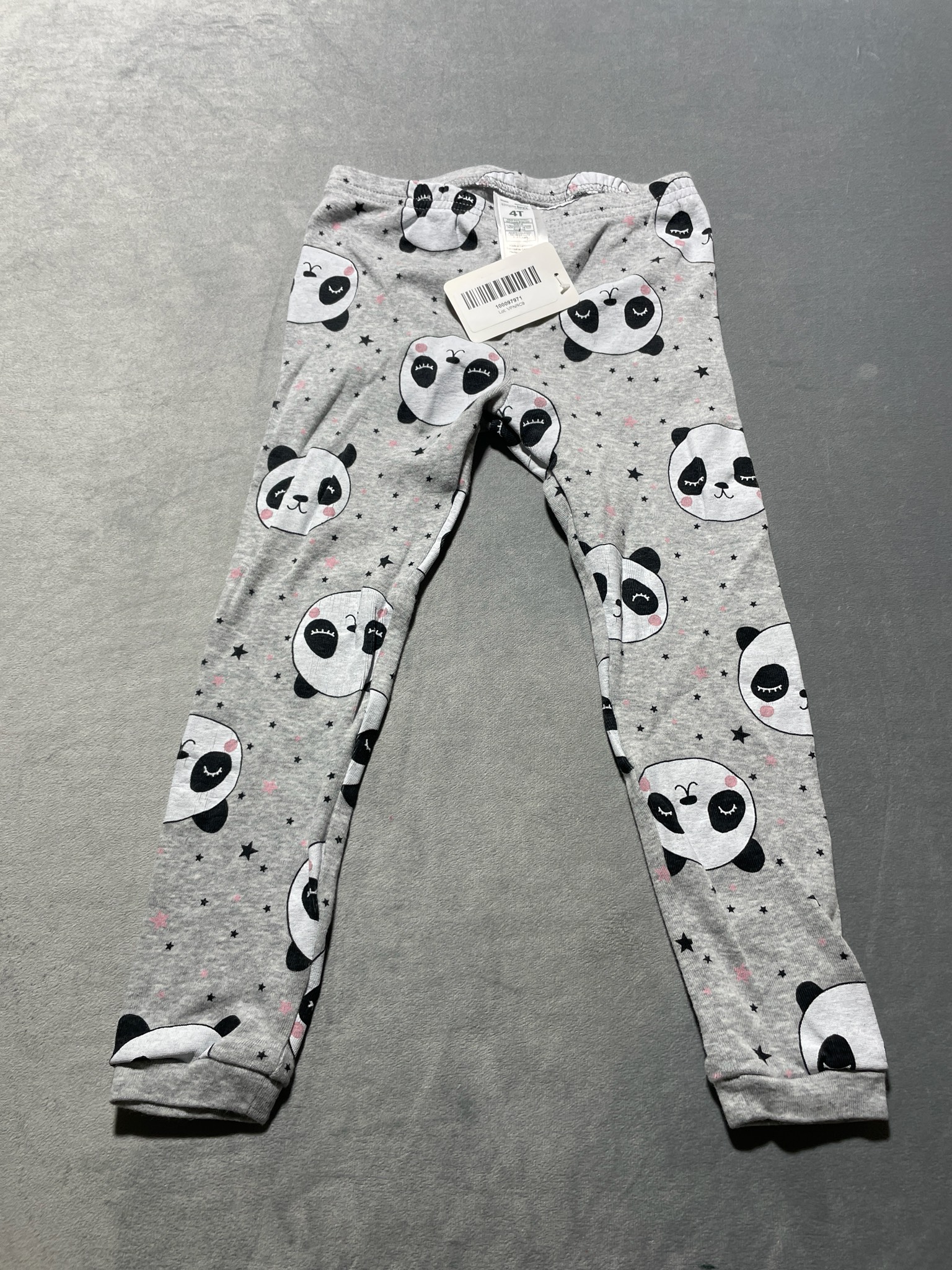 Simple Joys by Carter's Gray Cotton Blend Animal Print PJ Pants Size 4T