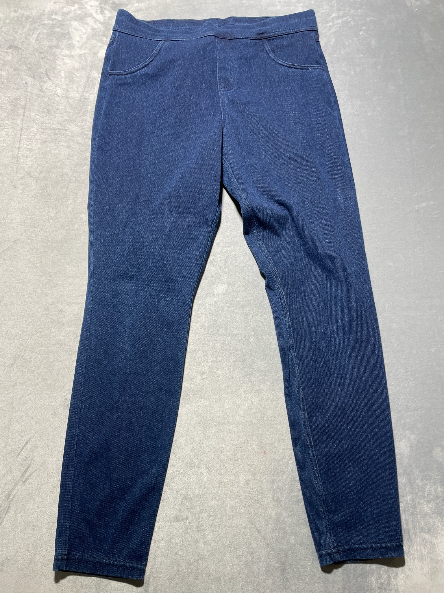 Dark Blue Cotton Blend Jeggings Size L