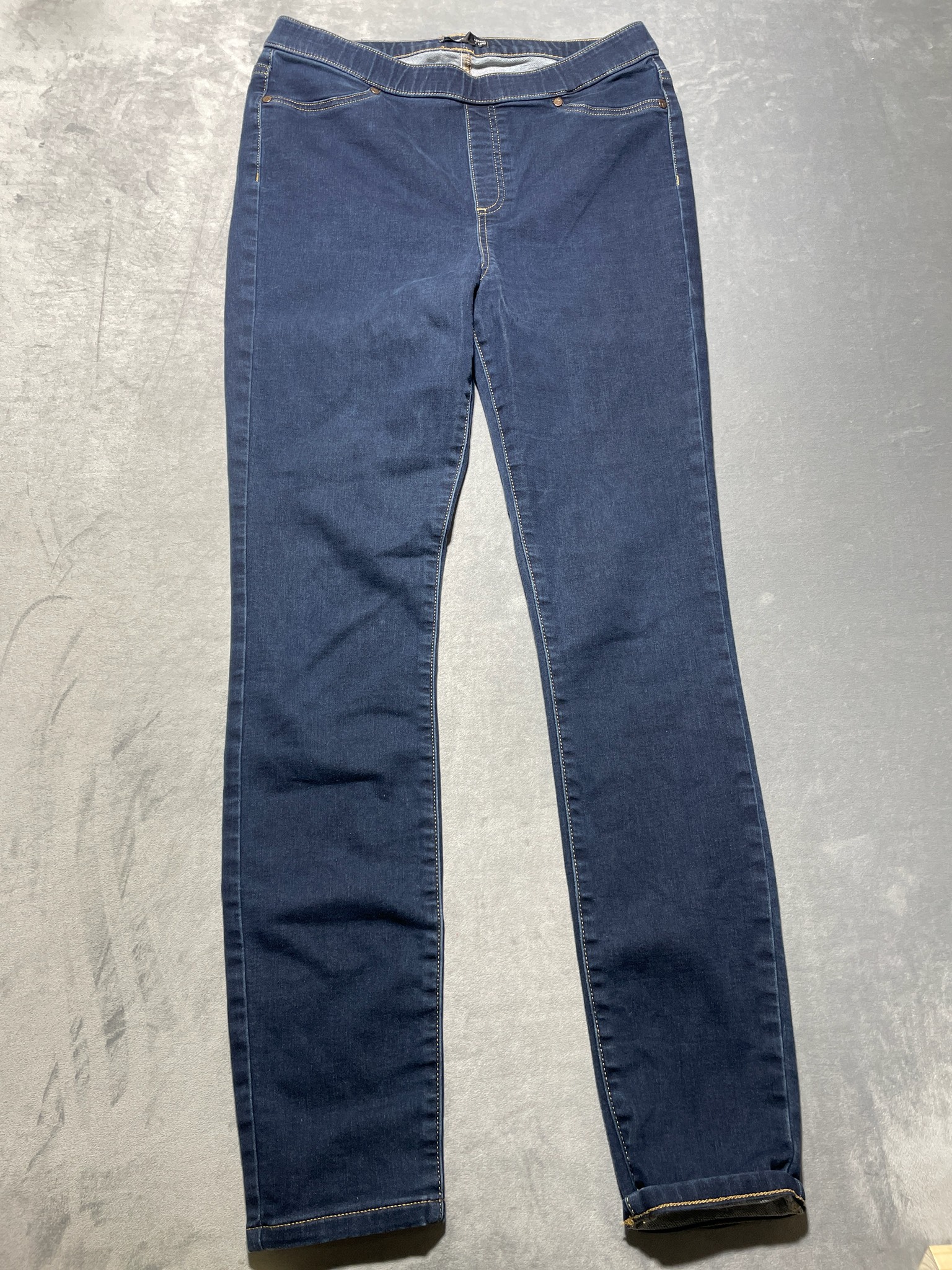 Simply Vera Vera Wang Dark Blue Cotton Blend Leggings Size L Long