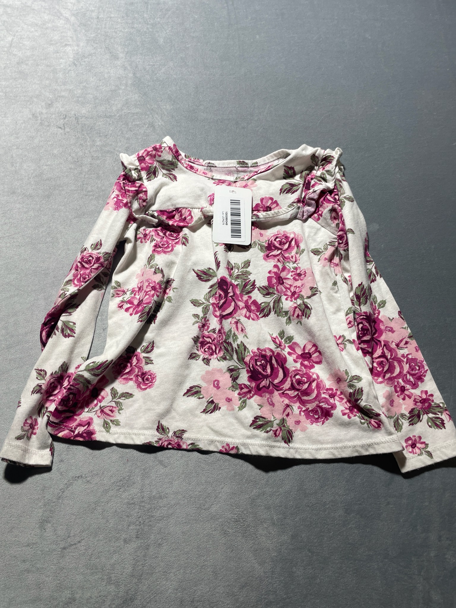 The Children's Place Ivory Cotton Blend Long Sleeve Top