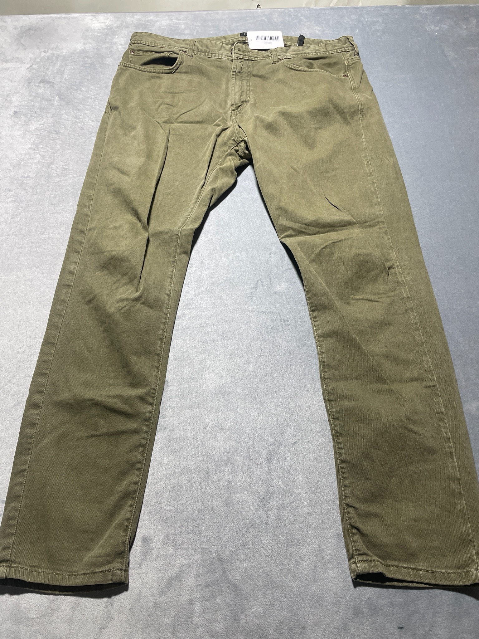 Zara Man Olive Green Woven Trousers Size EUR 46 / USA-MEX 36