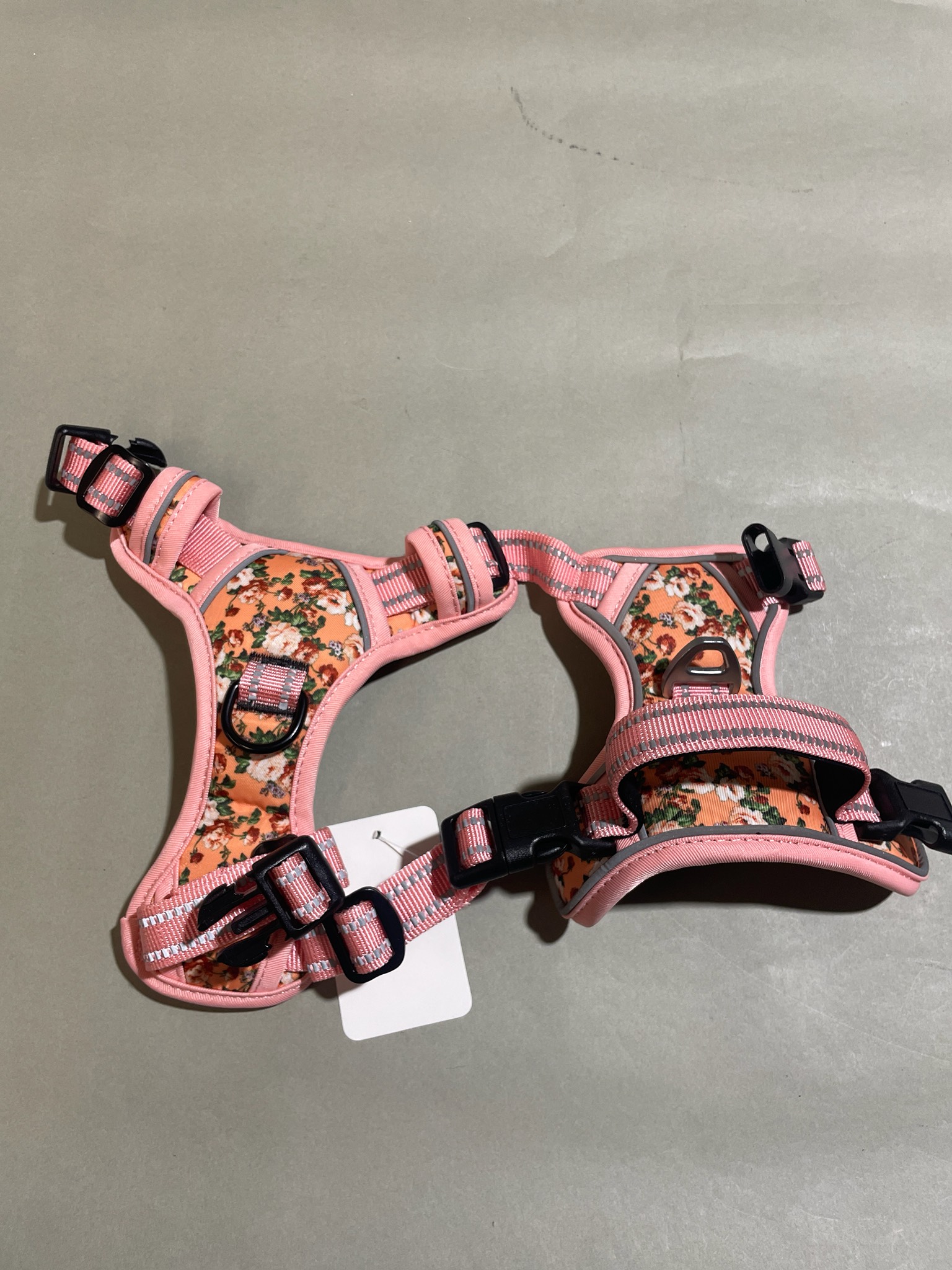 Puppia Pink Floral Pet Harnesses Size XS
