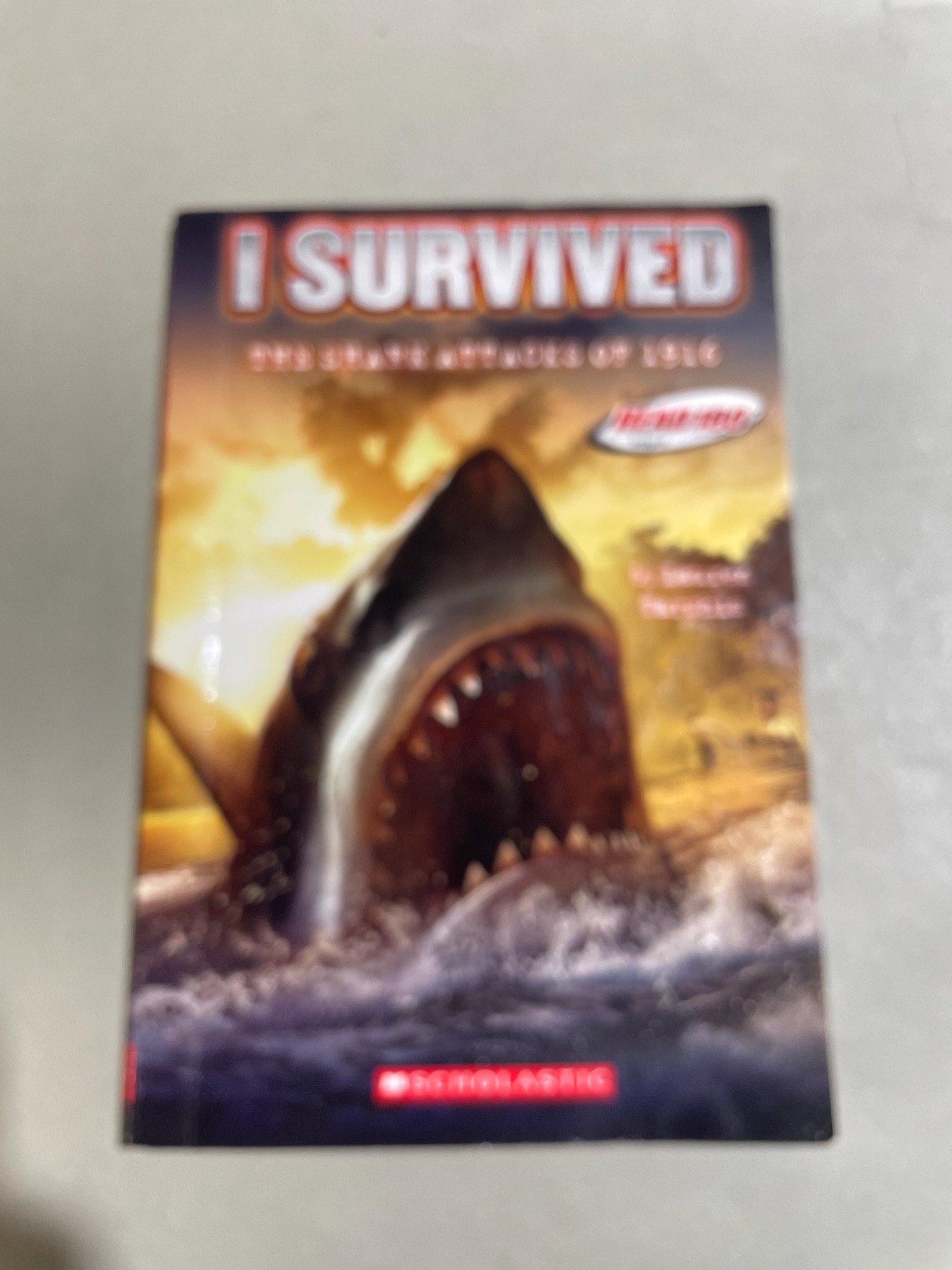 Scholastic I Survived The Shark Attacks of 1916 Paperback Book
