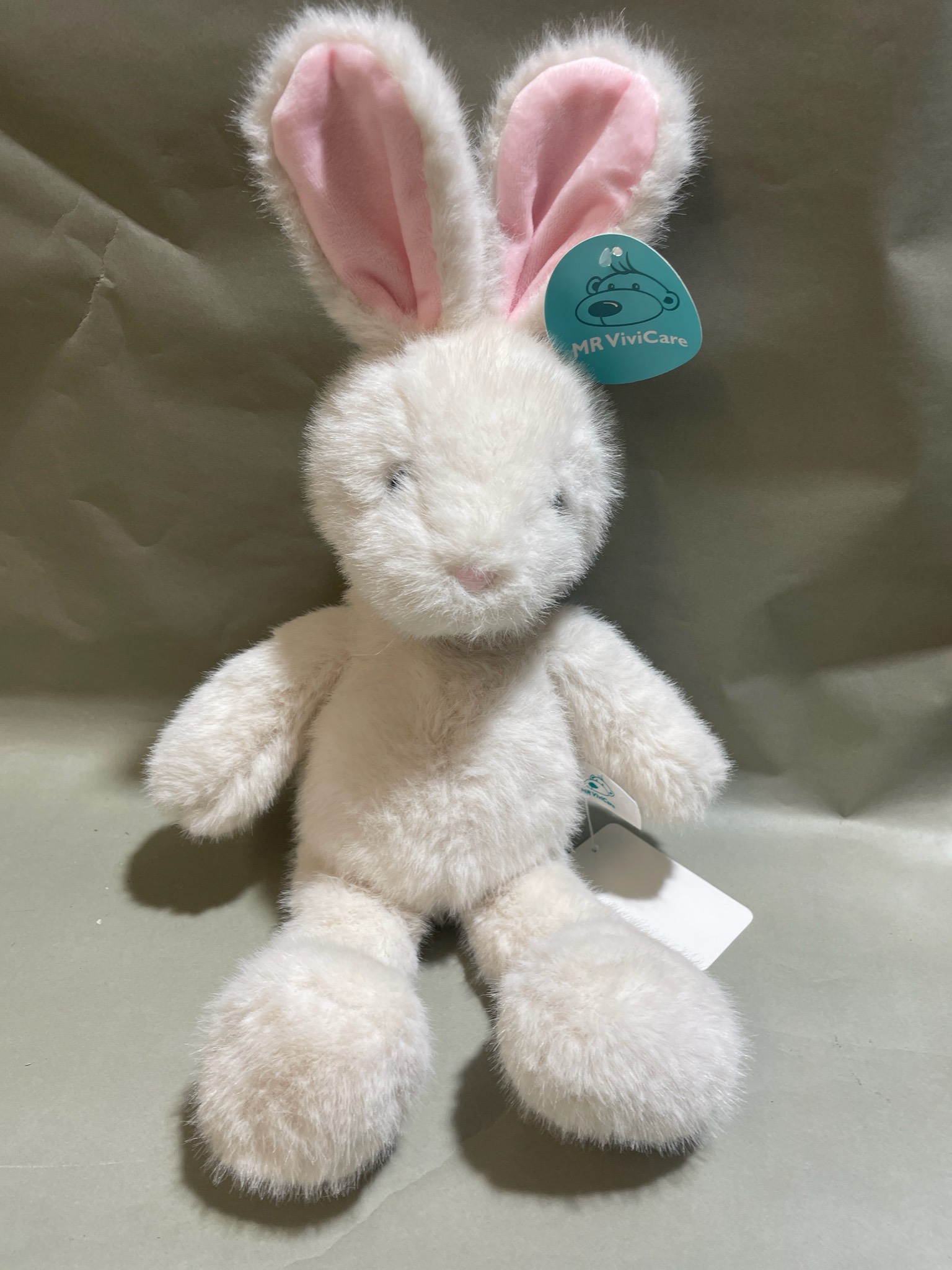 MR ViviCare Cream Long-Pile Plush Bunny
