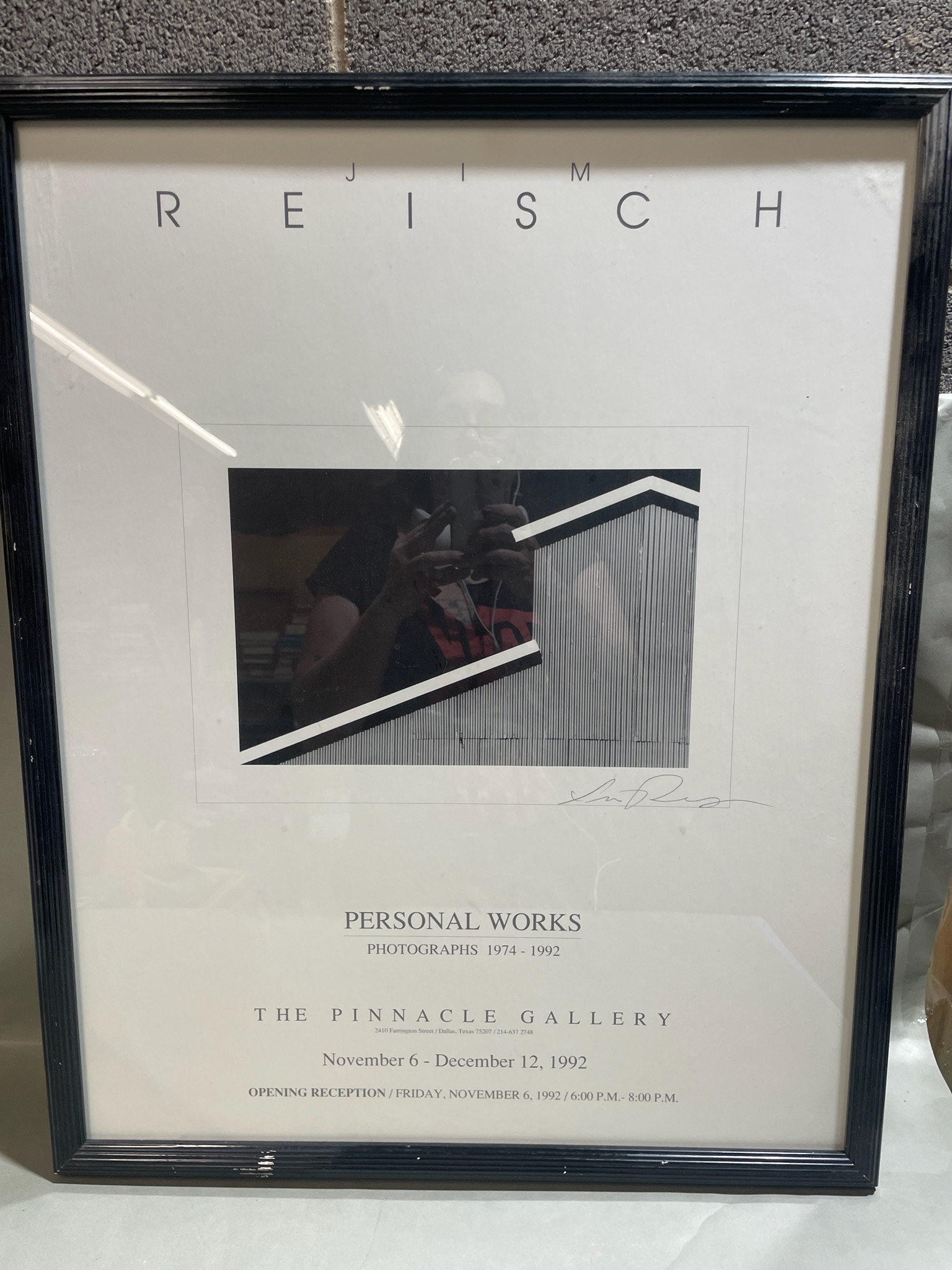 Jim Reisch Black Matted Exhibition Poster