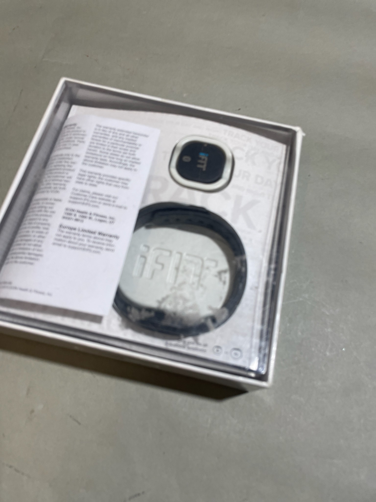 iFit Black Fitness Tracker Wristband