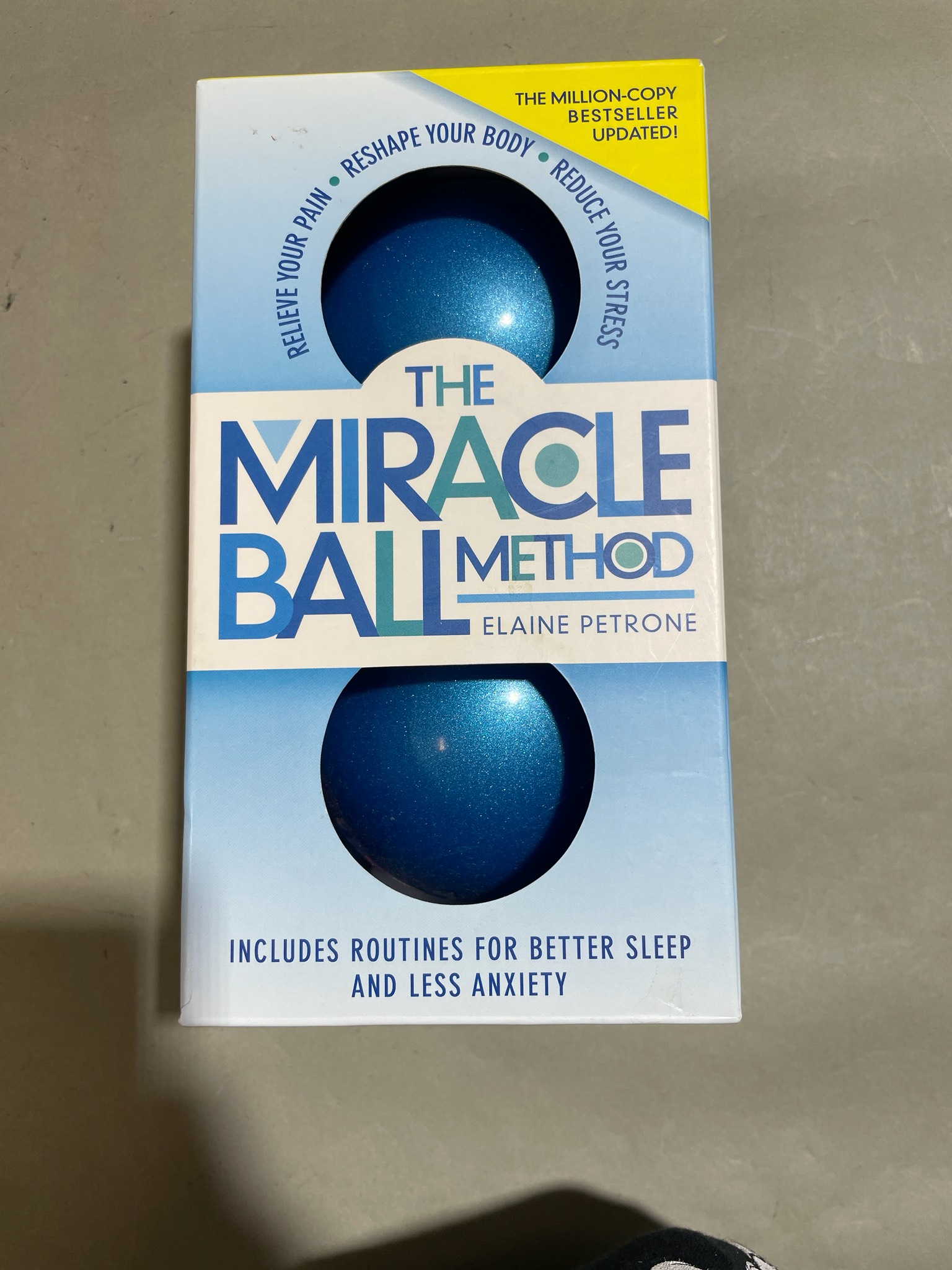 Miracle Ball Blue Exercise and Pain Relief Kit