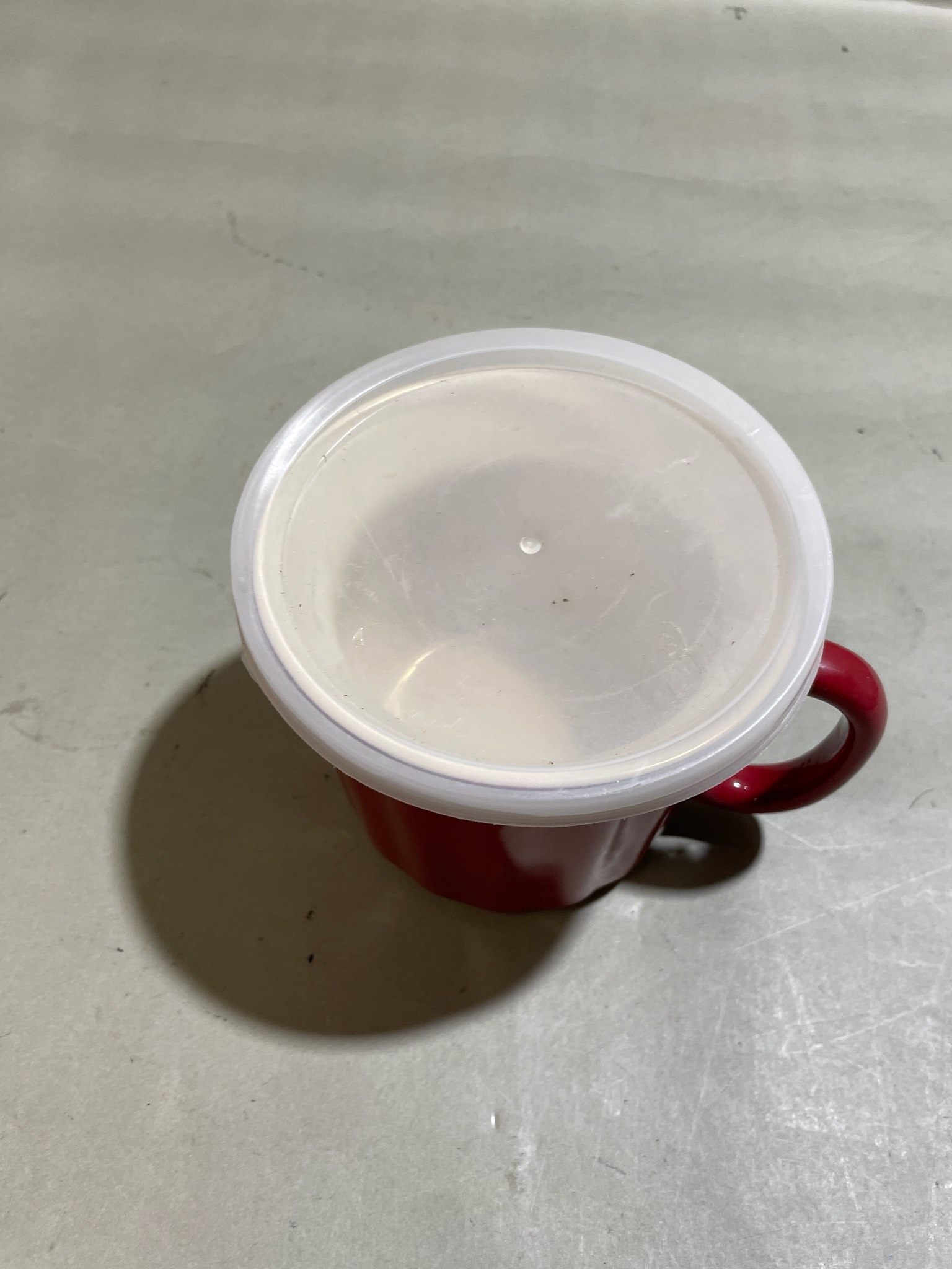 Red Lidded Mug