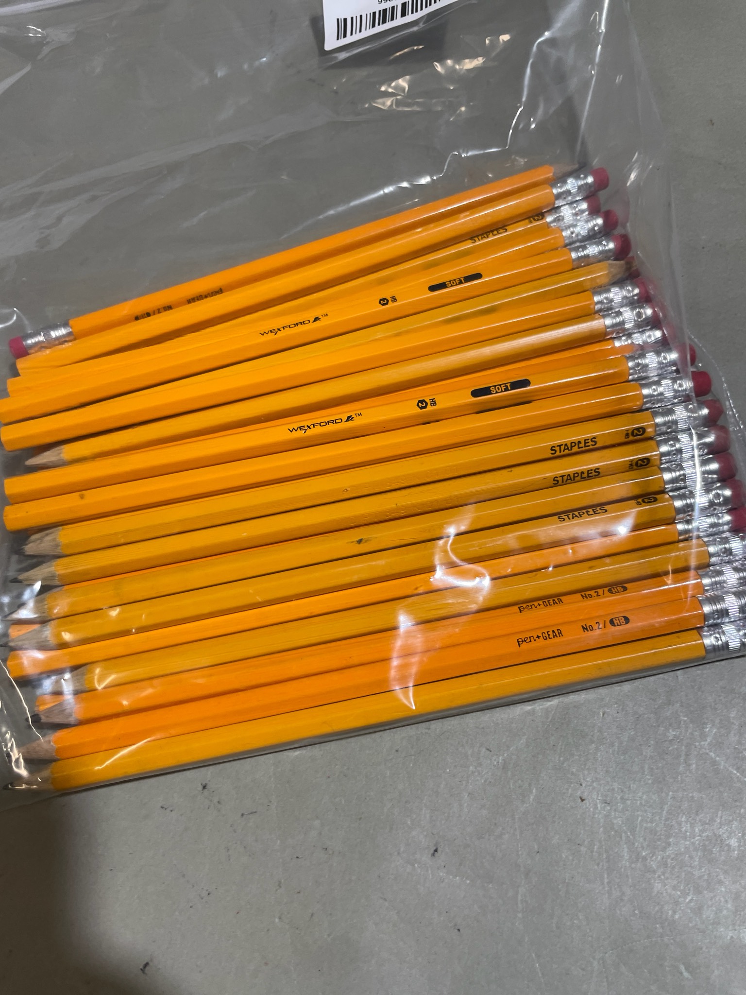 Staples Yellow Wooden Pencils Bulk Pack Size No.2 / HB
