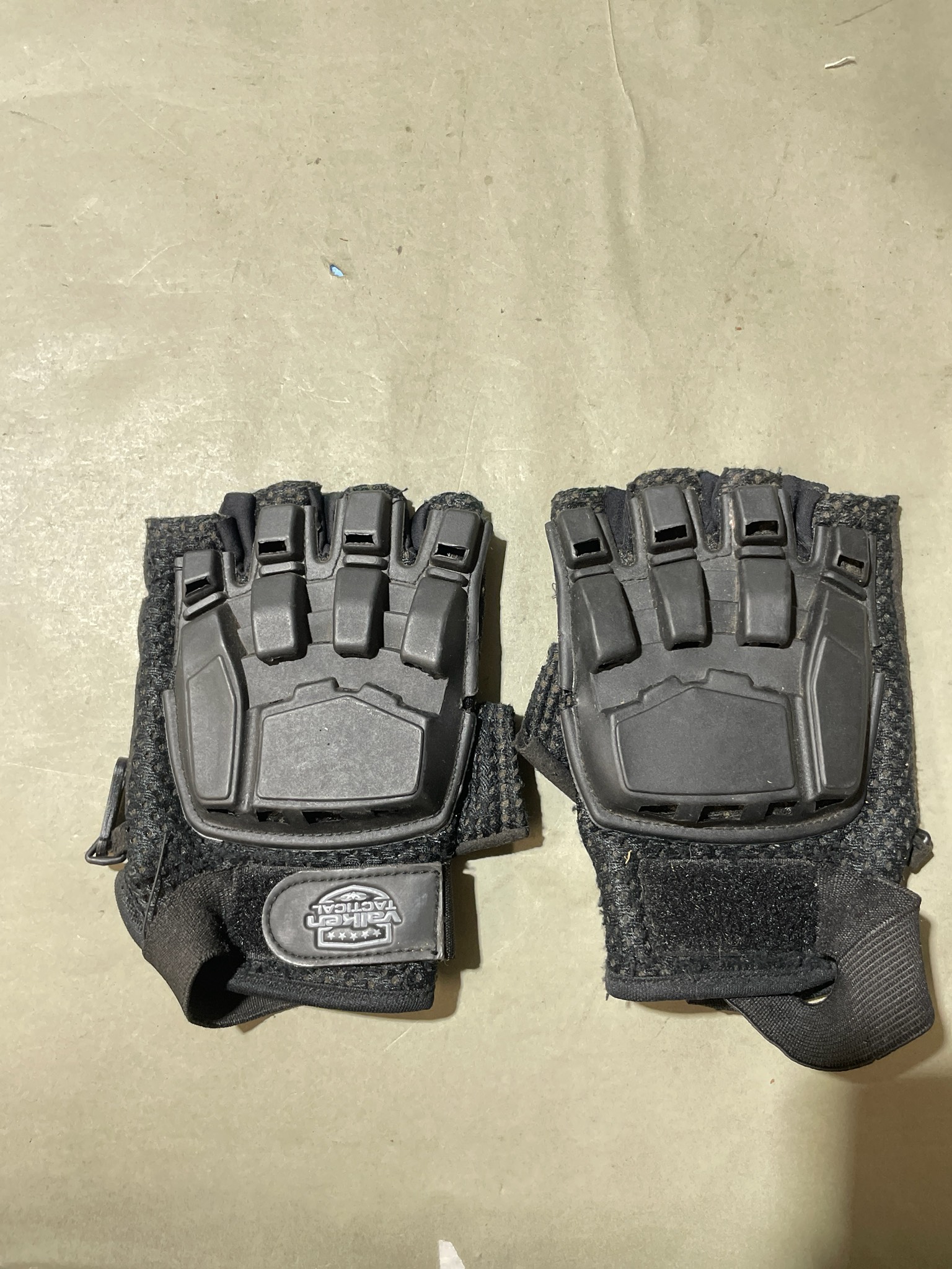 Valken Black Fingerless Tactical Gloves