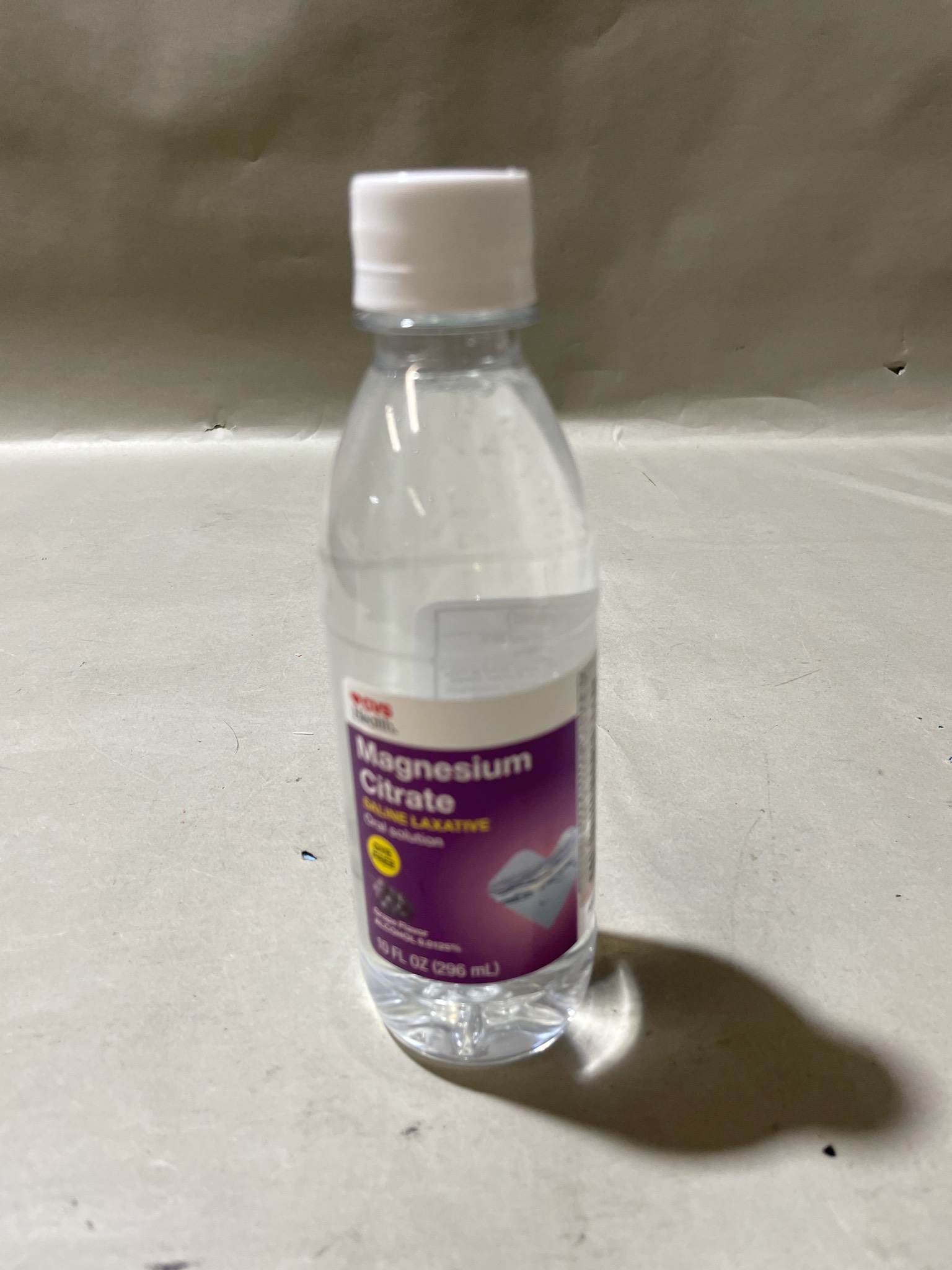 CVS Health Clear Plastic Magnesium Citrate Laxative Size 10 FL OZ (296 mL)