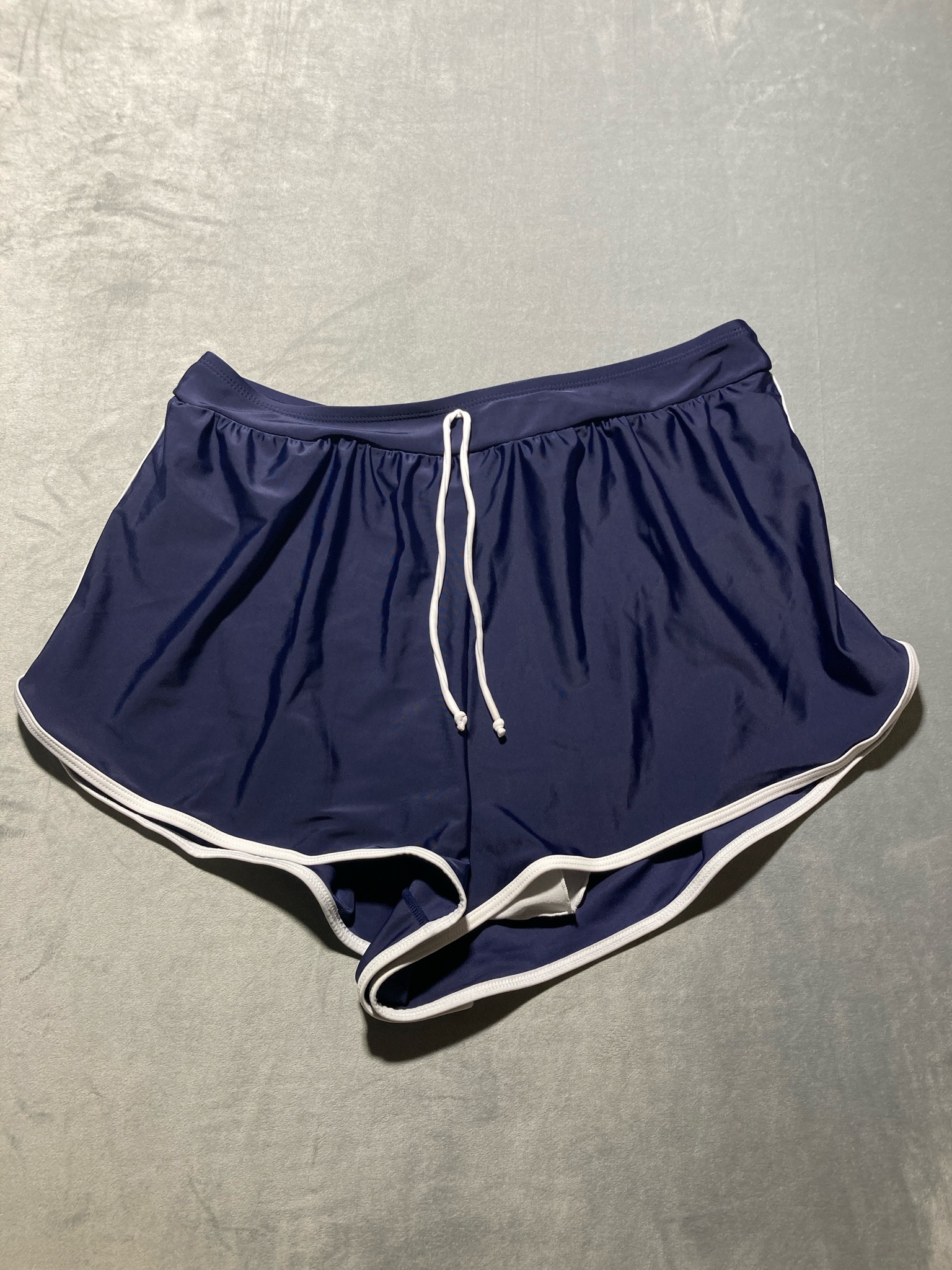 Navy Polyester Athletic Shorts Size 2XL