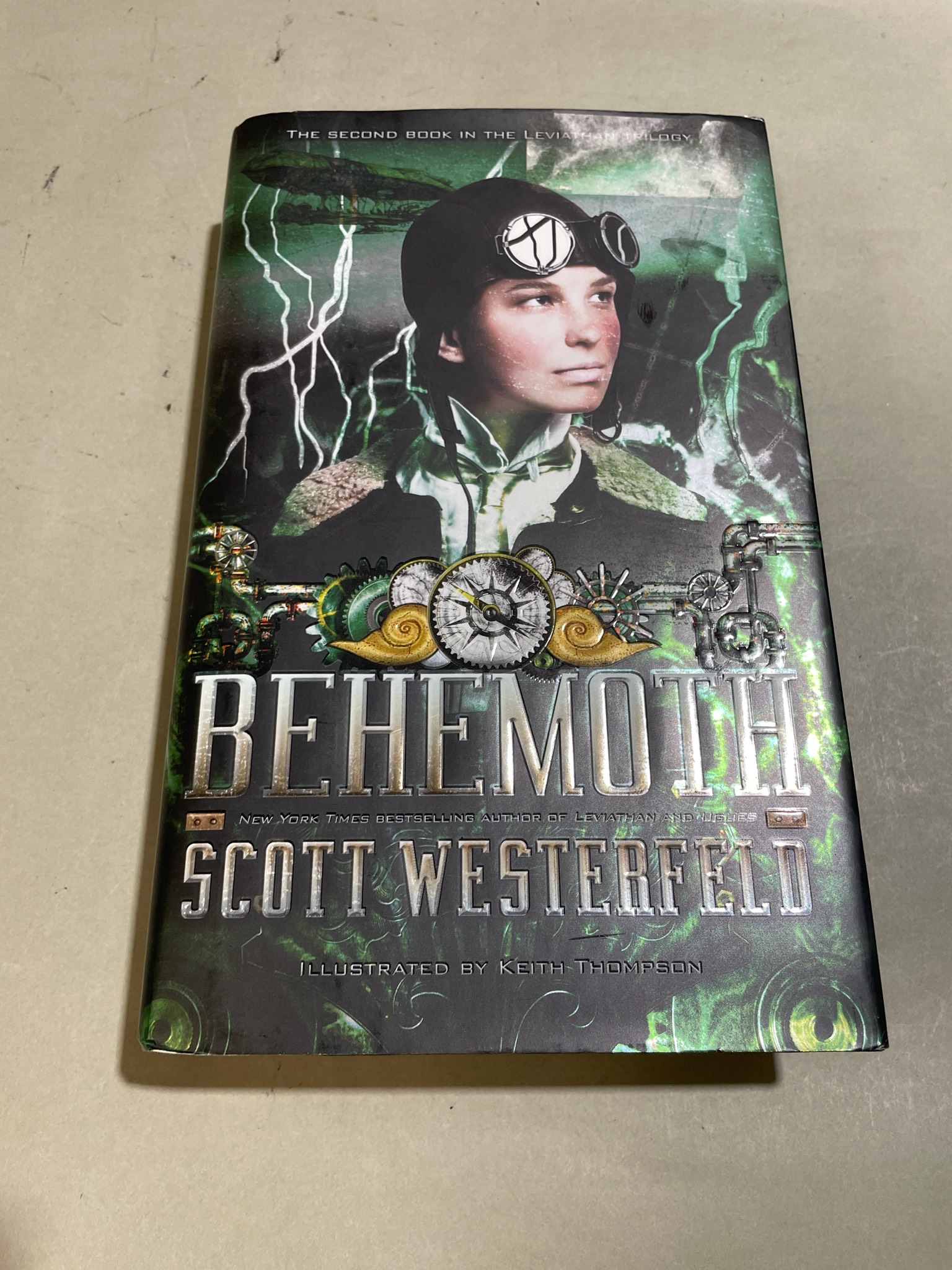Simon & Schuster Dark Green Steampunk Fantasy Novel