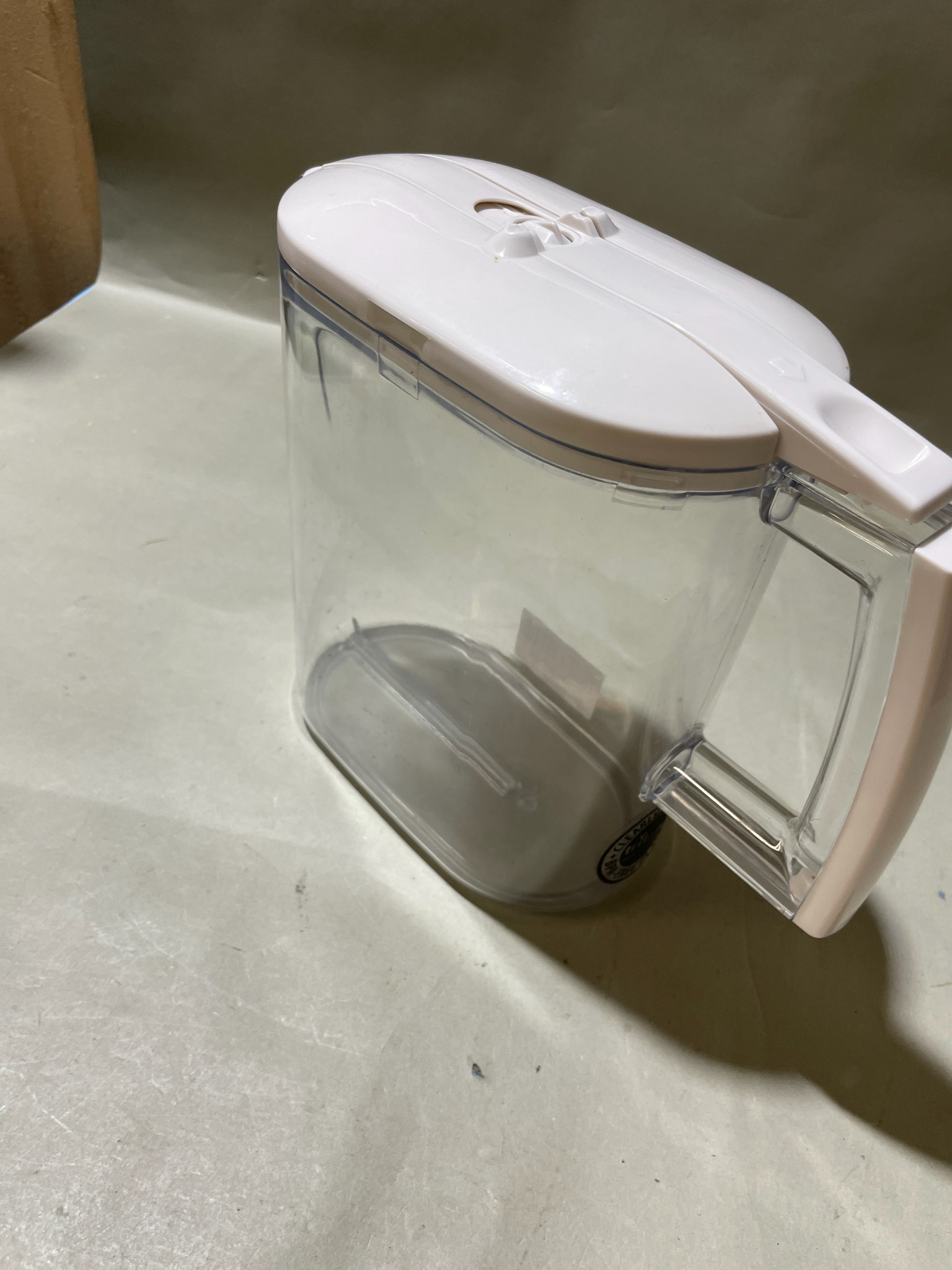 Clear Plastic Storage Canister