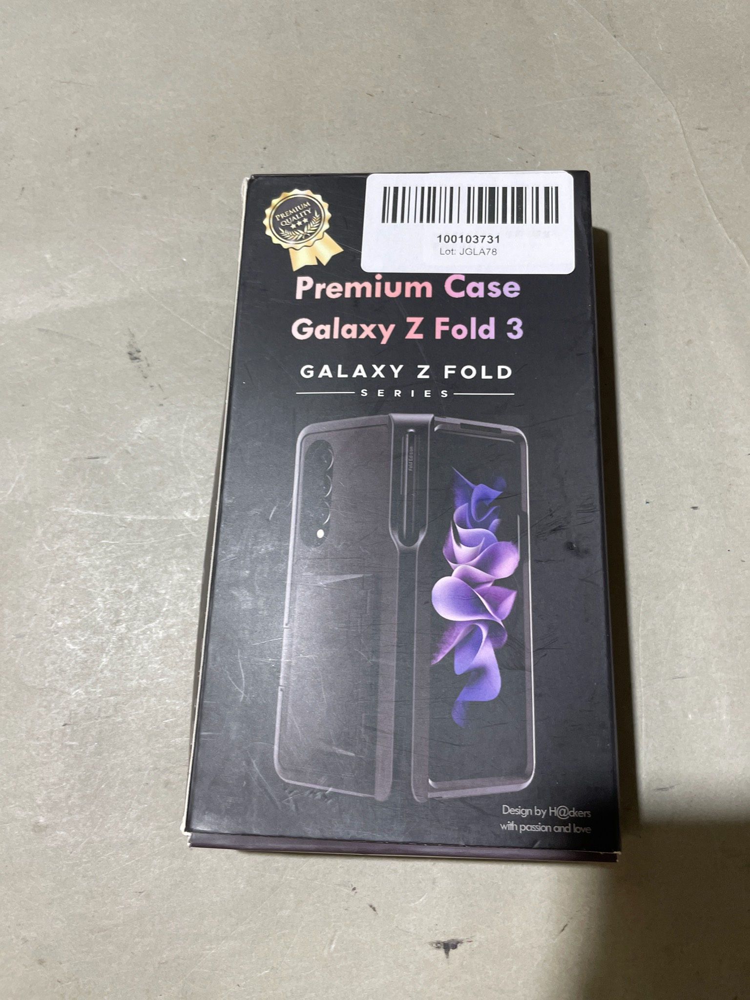 Black Galaxy Z Fold 3 Phone Case