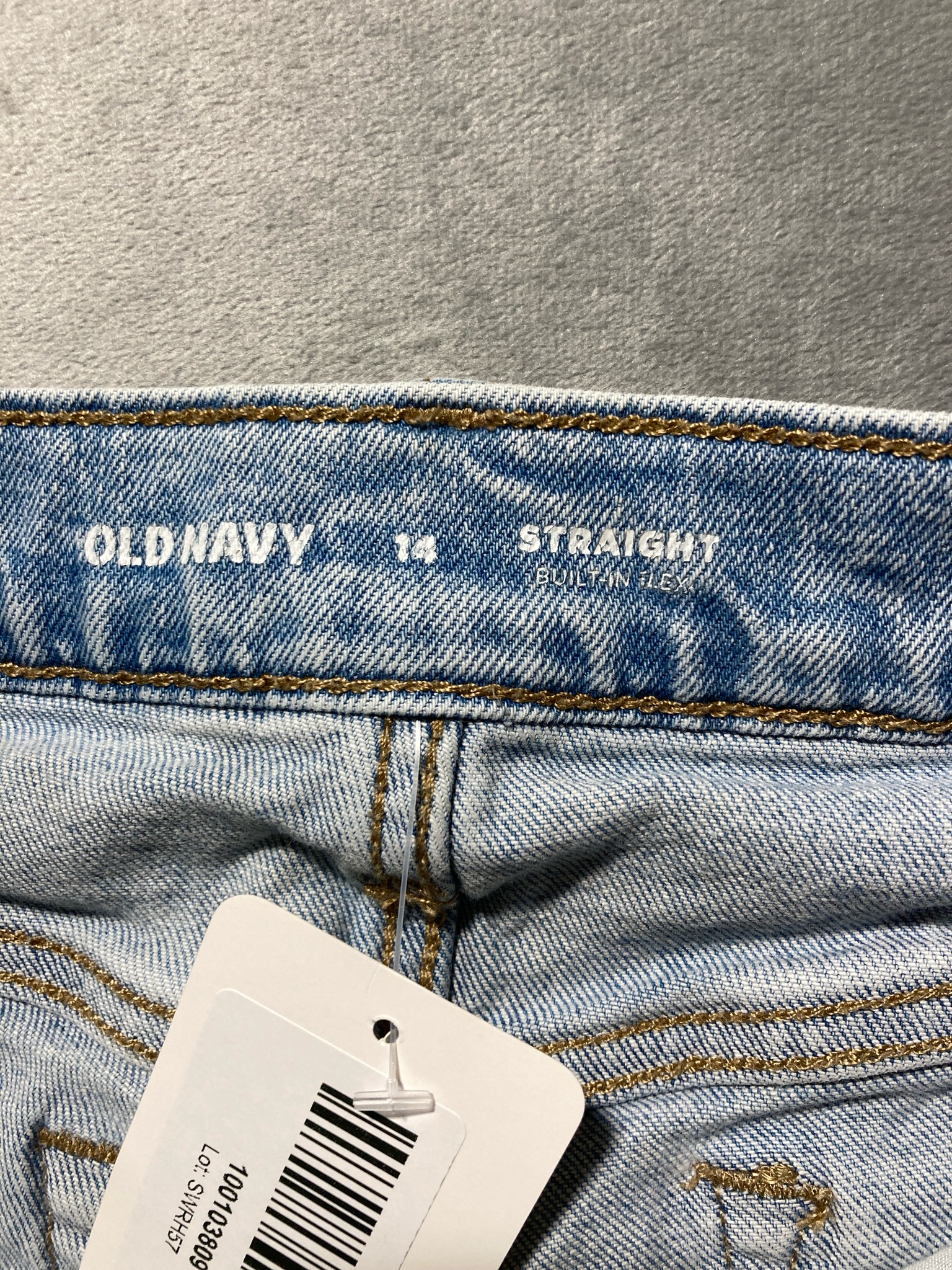 Old Navy Light Blue Denim Straight Leg Jeans Size 10