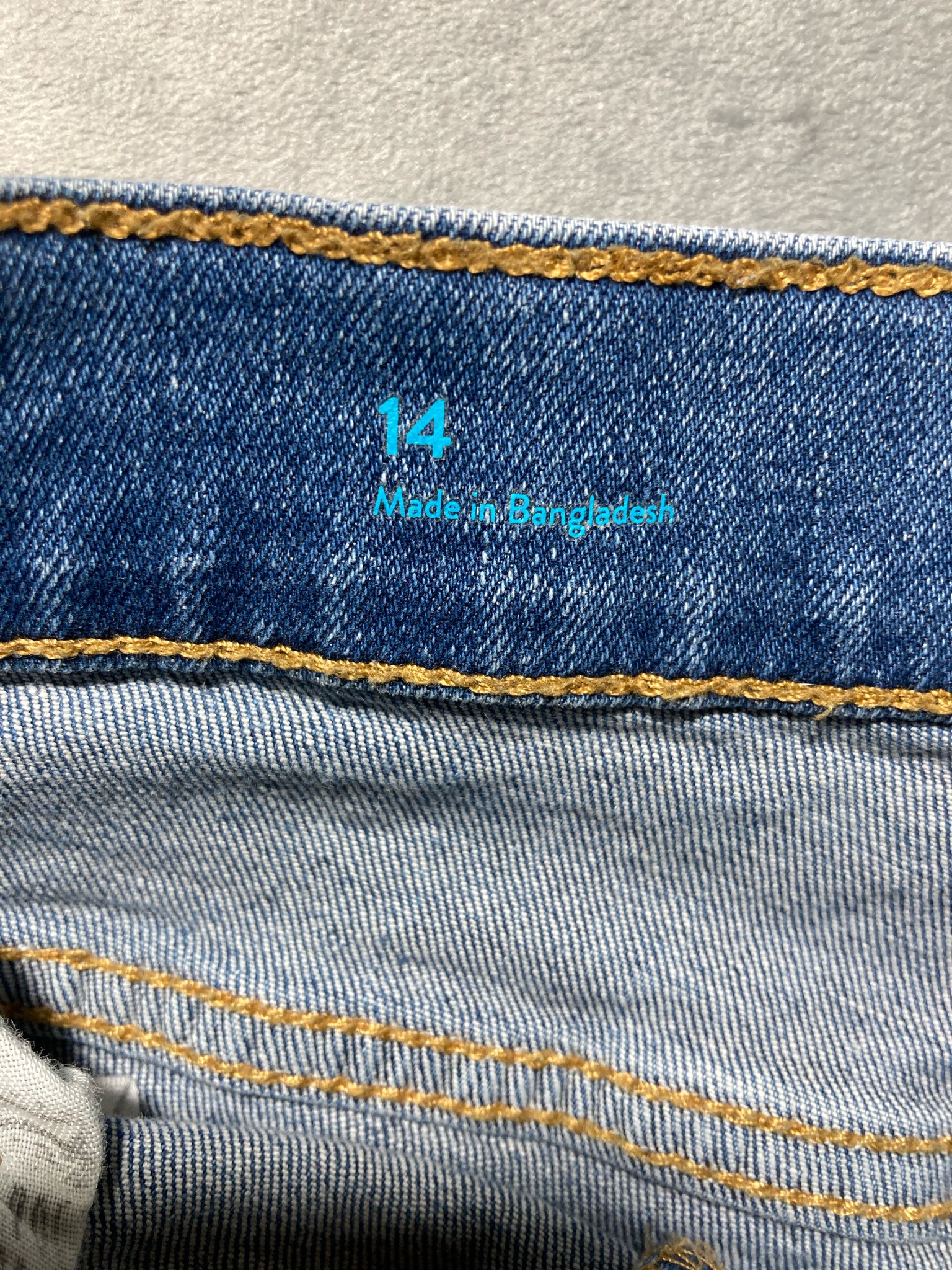 The Free Roots Light Blue Denim Relaxed Fit Jeans Size 14